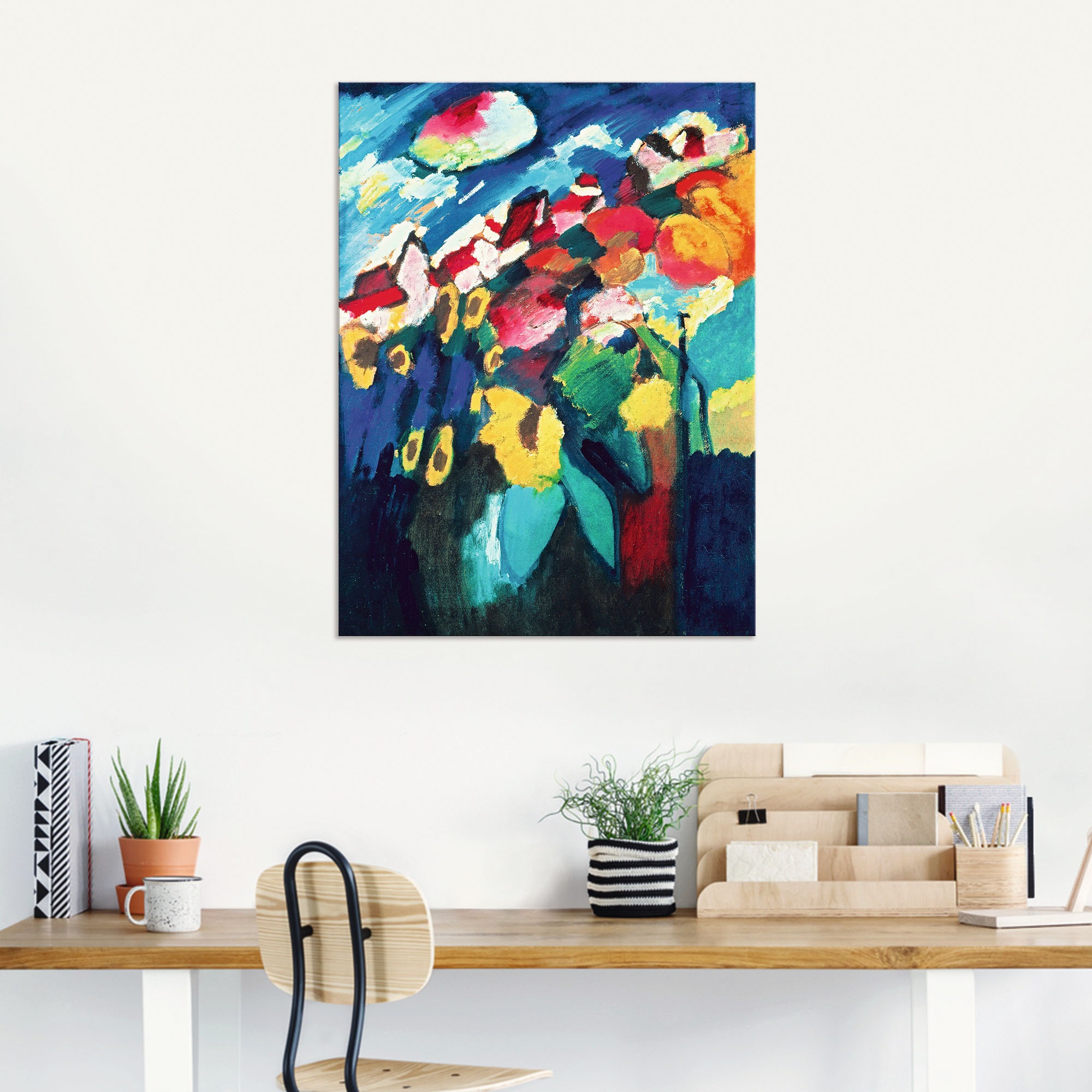 Artland Wandbild »Murnau, Garten II. 1910«, Gegenstandslos, (1 St.), als Alubild, Leinwandbild, Wandaufkleber oder Poster in versch. Größen