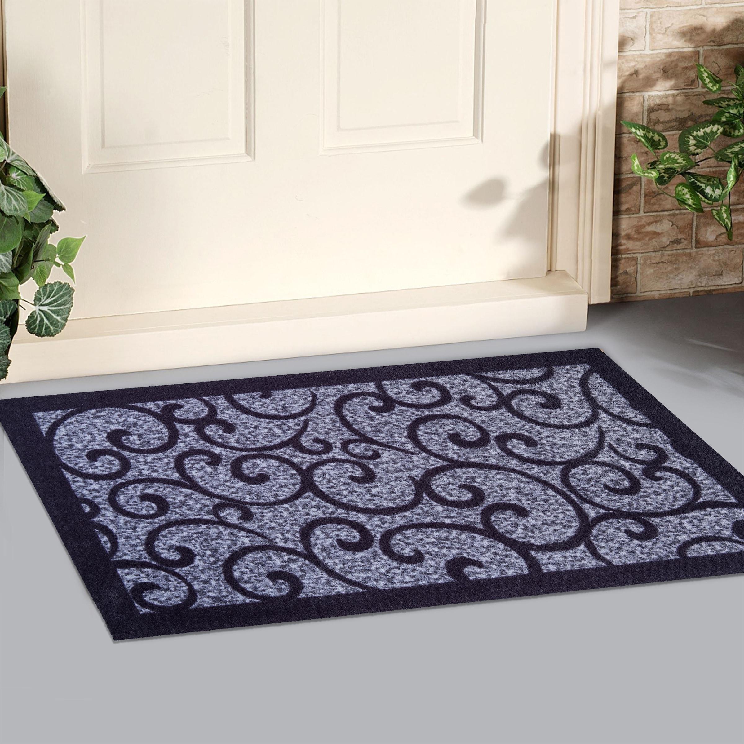 Grund Teppich »Grillo«, rechteckig, 8 mm Höhe, In- und Outdoor geeignet, verspieltes Design, Teppich mit Bordüre