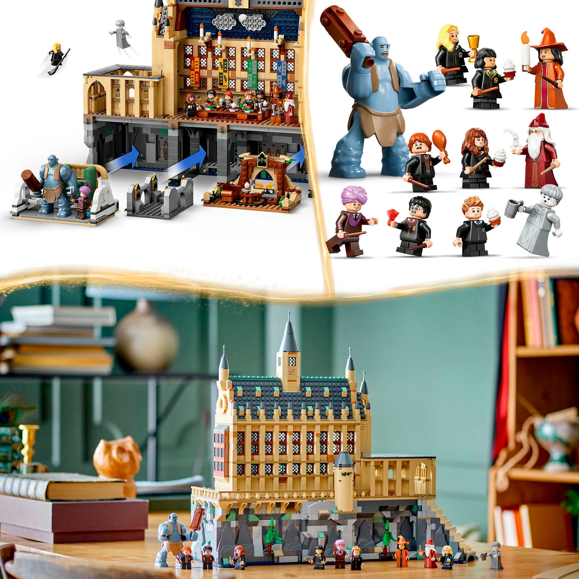 LEGO® Konstruktionsspielsteine »Schloss Hogwarts™: Die Große Halle (76435), LEGO Harry Potter™«, (1732 St.), Made in Europe