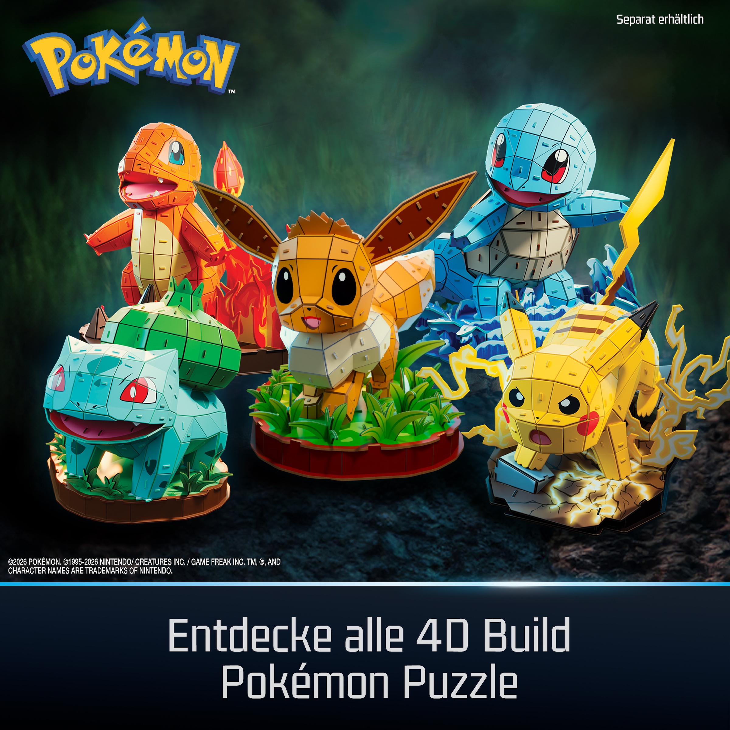 Spin Master Puzzle »4D Build Pokemon Evoli«