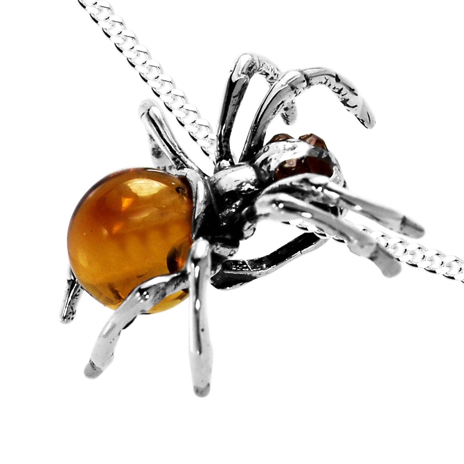 OSTSEE-SCHMUCK Kette mit Anhänger »Ostsee-Schmuck Kette mit Anhänger Gleiter-Spinne«, (2 tlg.)