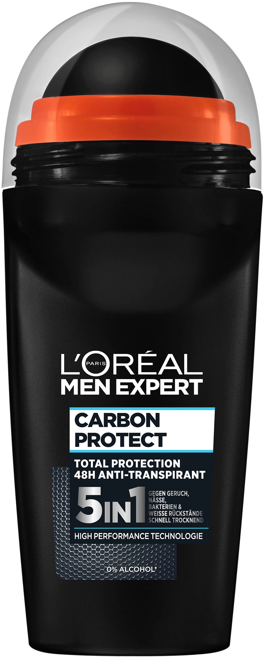 L'ORÉAL PARIS MEN EXPERT Deo-Roller »Deo Roll-on Carbon Protect«, (Packung, 6 tlg.), mit hoher Zuverlässigkeit