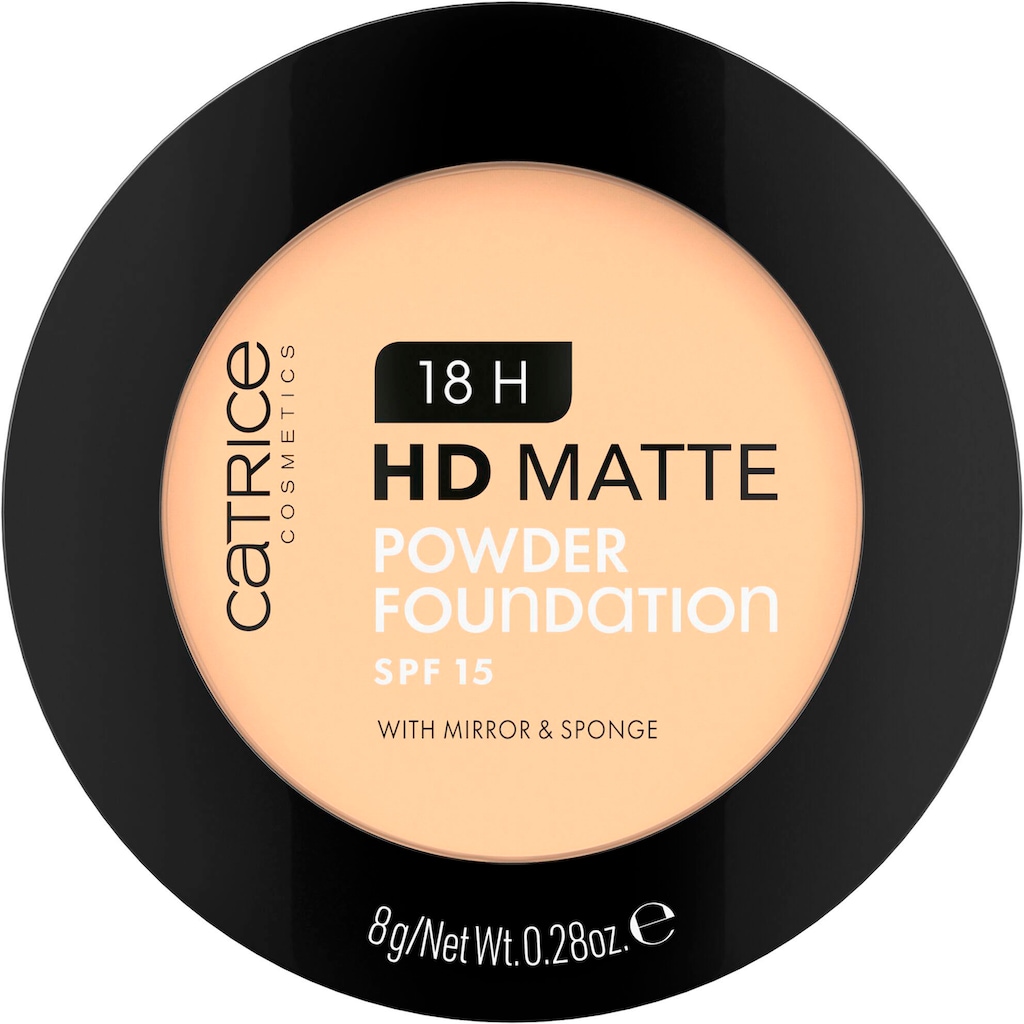 Catrice Puder »18H HD Matte Powder Foundation«, (Set, 3 tlg.)