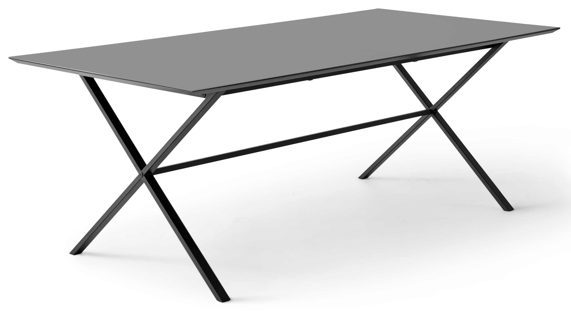 MDF, kaufen Hammel«, Tischplatte by »Meza Furniture Hammel gekreuztes auf rechteckige Metallgestell Esstisch Raten