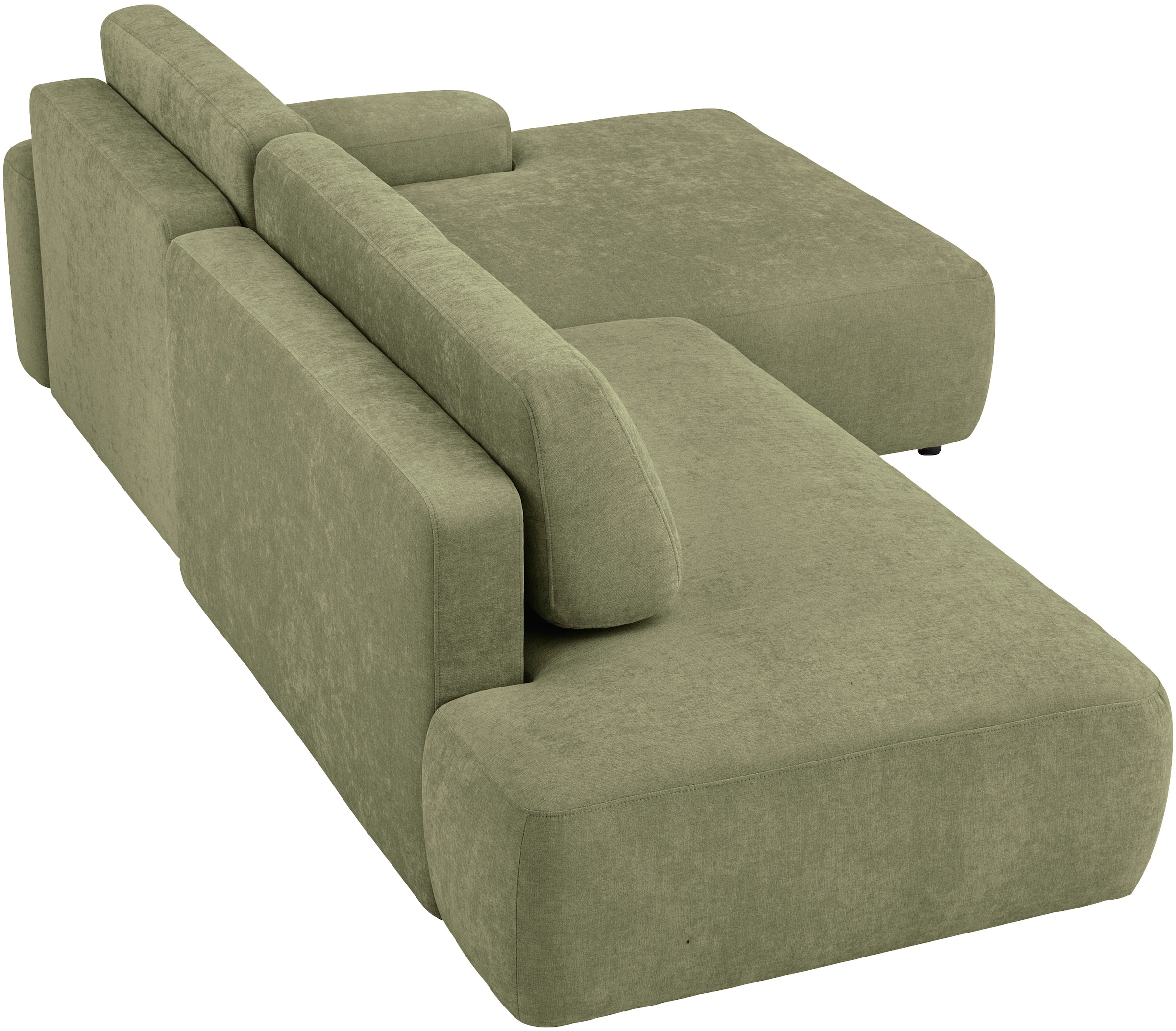 INOSIGN Ecksofa »TORGE, Schlafsofa Cord, Samtvelours u. Strukur fein, Couch in L-Form«, Schlaffunktion und Bettkasten, Liegefläche: 210x125 cm, neues Design