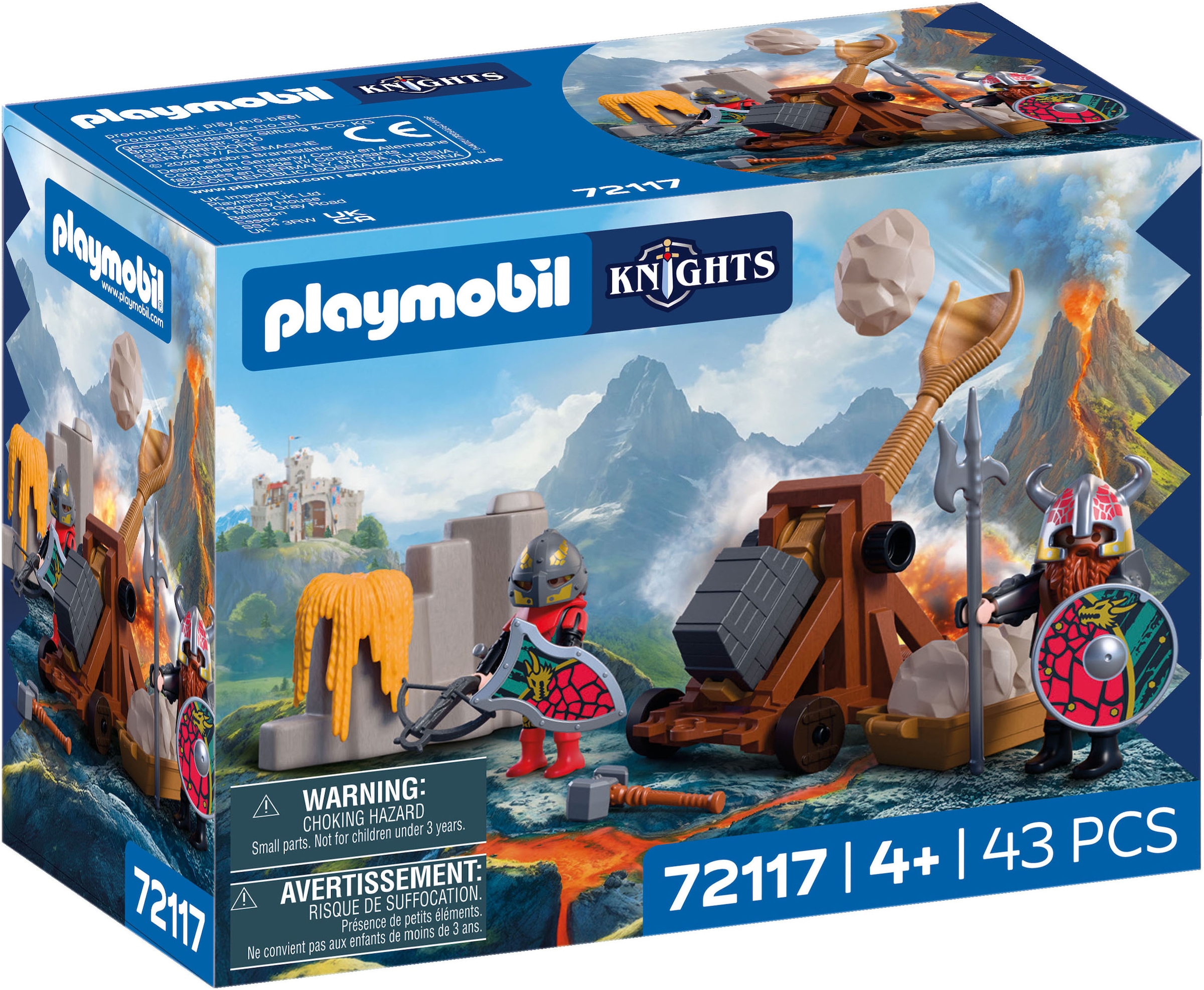 Playmobil® Konstruktions-Spielset »Steinkatapult Drachenritter (72117), Knights«