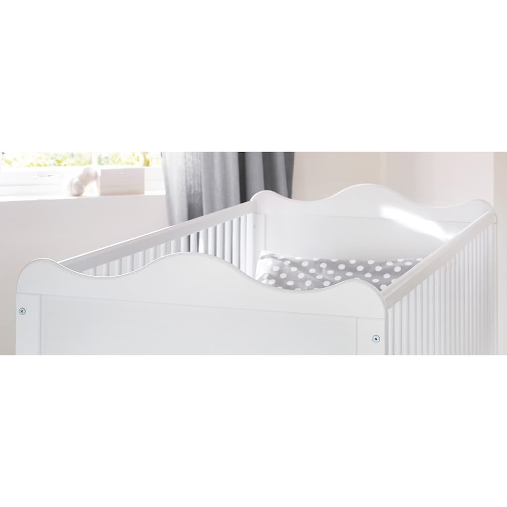 Pinolino® Babyzimmer-Komplettset »Florentina«, (Set, 4 St., Kinderbett, Wickelkommode, Regalaufsatz, Kleiderschrank)