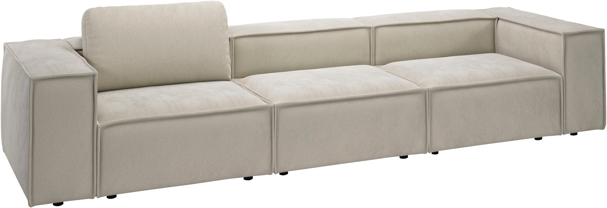 Places of Style 3,5-Sitzer »Watertown, modernes Big-Sofa XXL, 336 cm Breite, auch in Feincord«, Riesiges Designersofa mit viel Platz & weichen Bezügen in Trendfarben