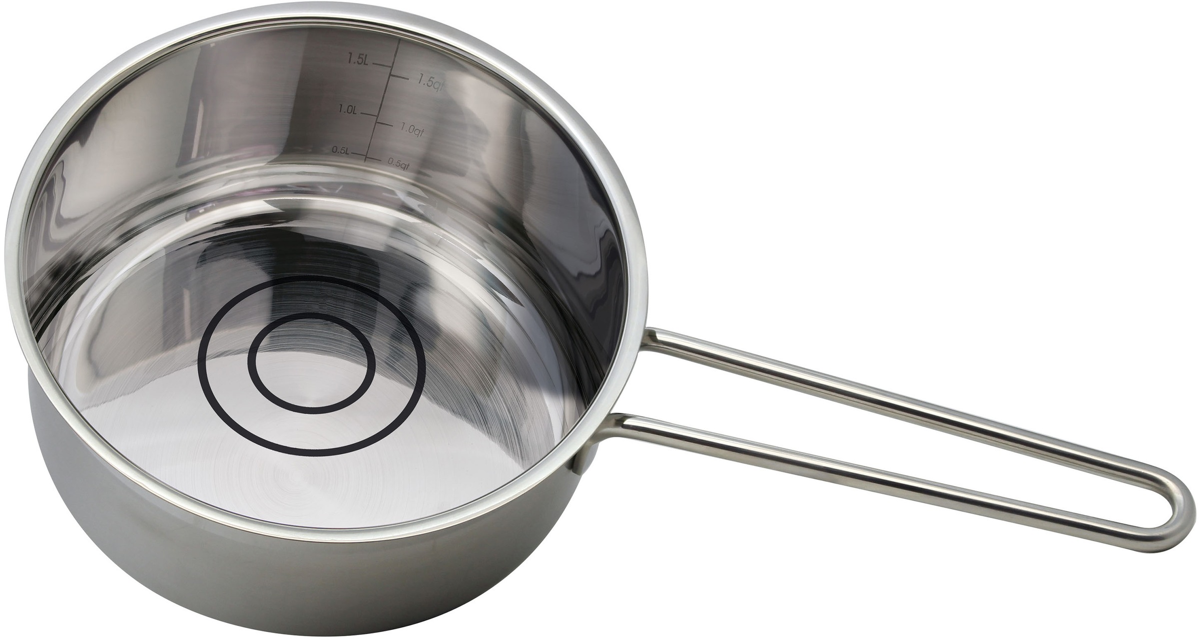 Elo Basic Topf-Set »Basic Profi Duo Therm Topfset 6-teilig«, Edelstahl, (Set, 10 tlg.), Volumenskala, integriertes Öl-Dosiersystem