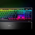 SteelSeries Gaming-Tastatur »Apex Pro Mechanical«, (Smart-Display-Makrotasten-Handgelenkauflage-Multimedia-Tasten-USB-Durchschleife-Anpassbare OmniPoint-Schalter)