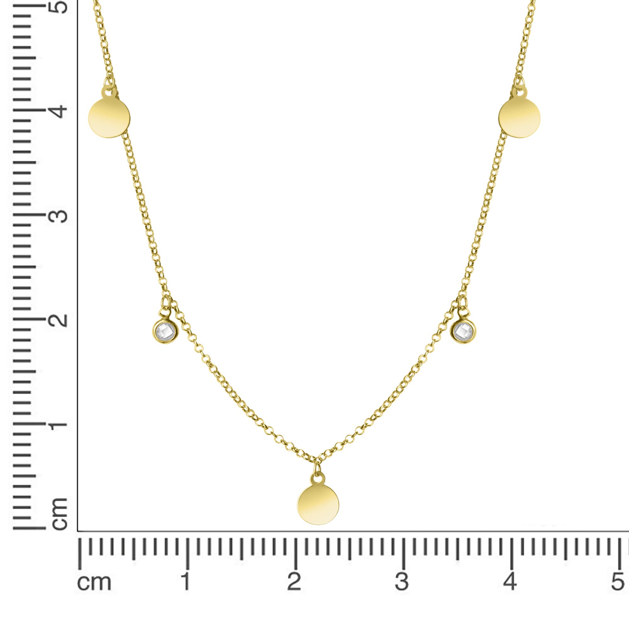 Vivance Collierkettchen »925-Sterling Silber vergoldet«