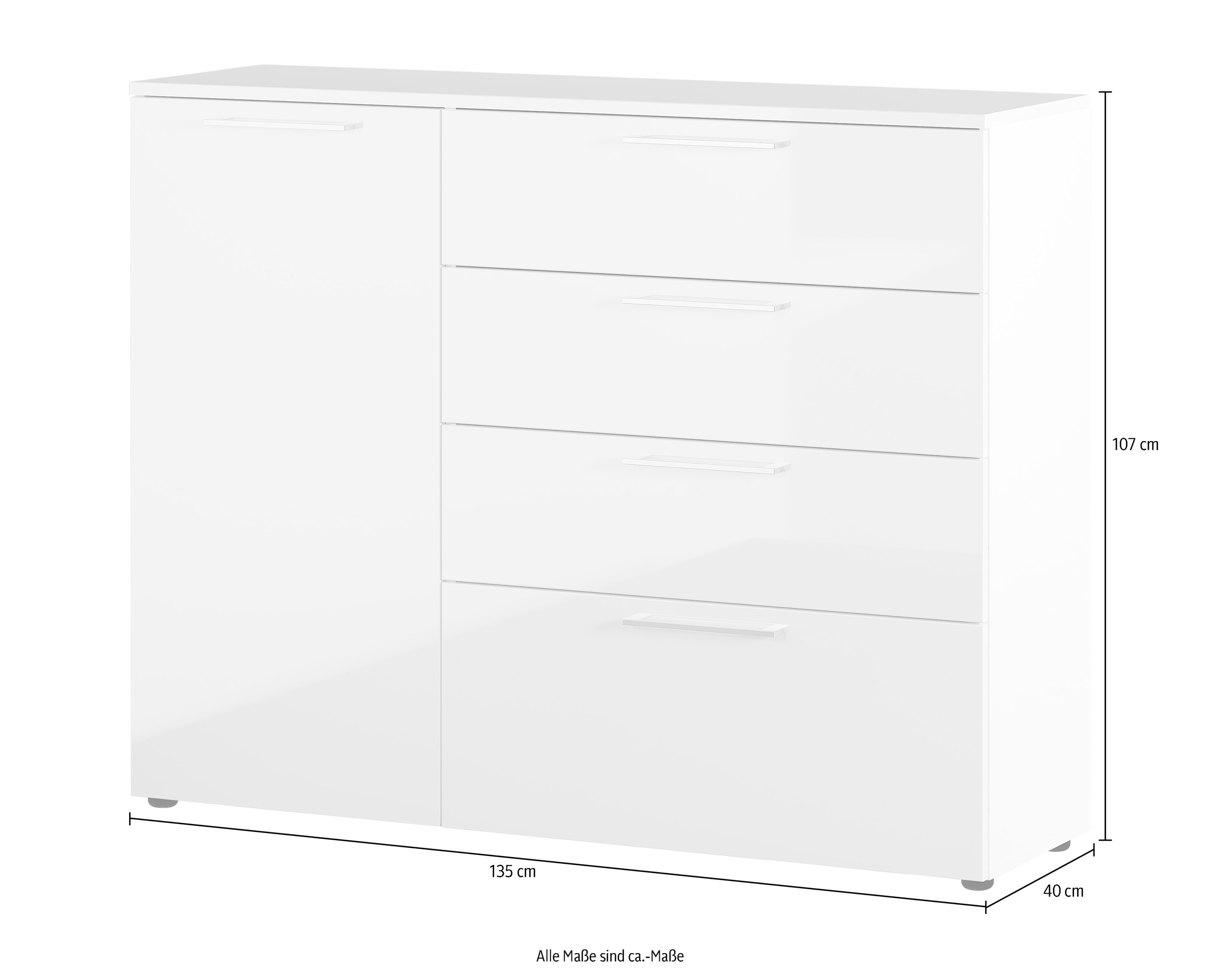 GERMANIA Kommode »Sunnyvale«, Breite 135 cm