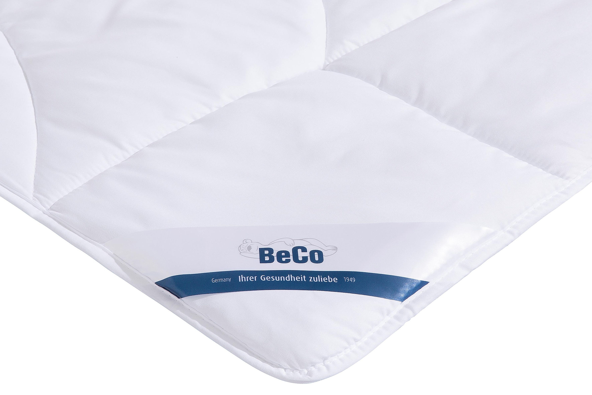 Beco Microfaserbettdecke »Medibett, Bettdecken für Sommer und Winter, zwei Bezugsvarianten«, normal, Füllung 100% Polyester, Bezug 100% Baumwolle, (1 St.), Bettdecke 135x200 cm, allergiker geeignet (Hausstauballergiker)