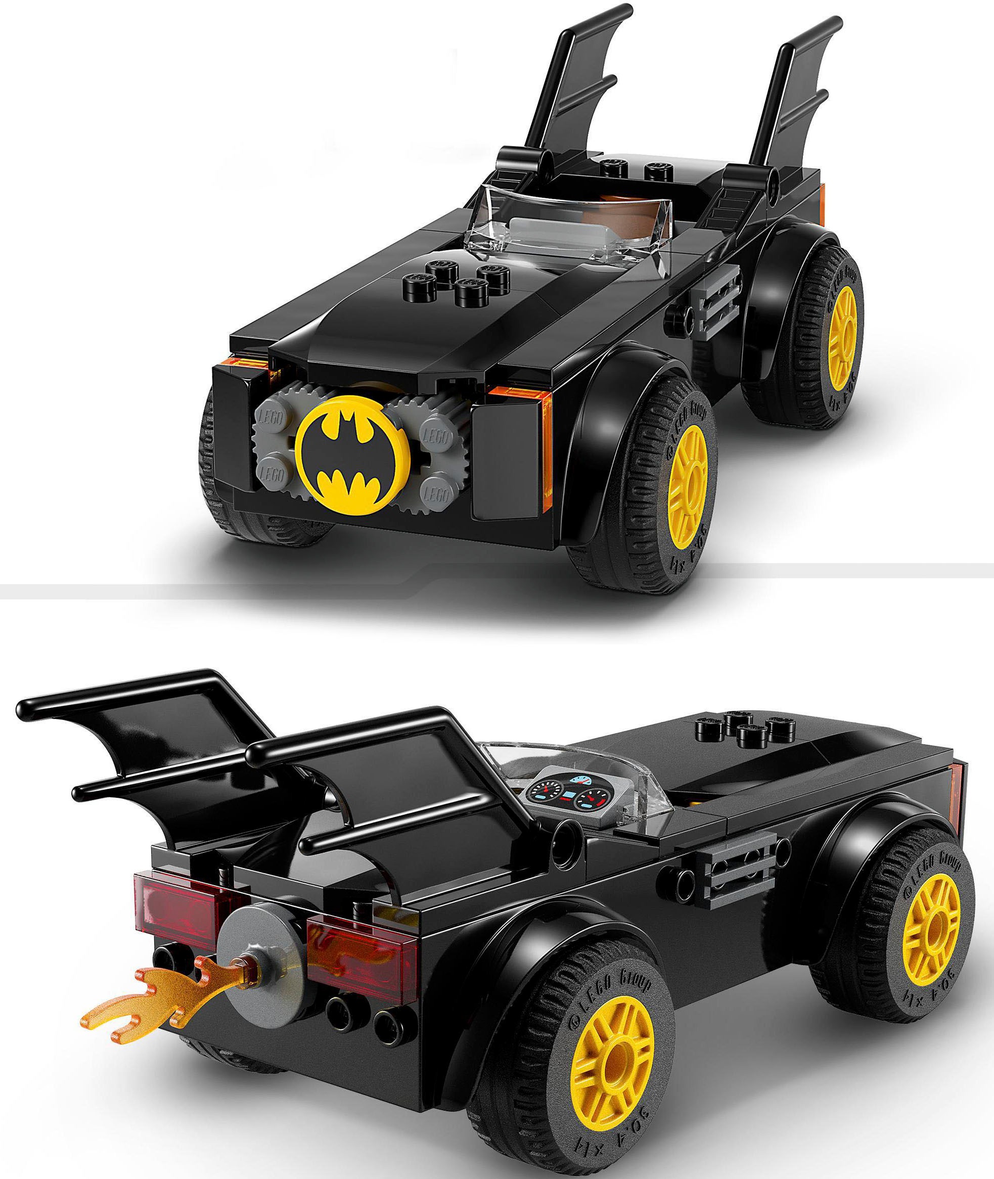 LEGO® Konstruktionsspielsteine »Verfolgungsjagd im Batmobile: Batman vs. Joker  (76264), LEGO® DC«, (54 St.), Made in Europe