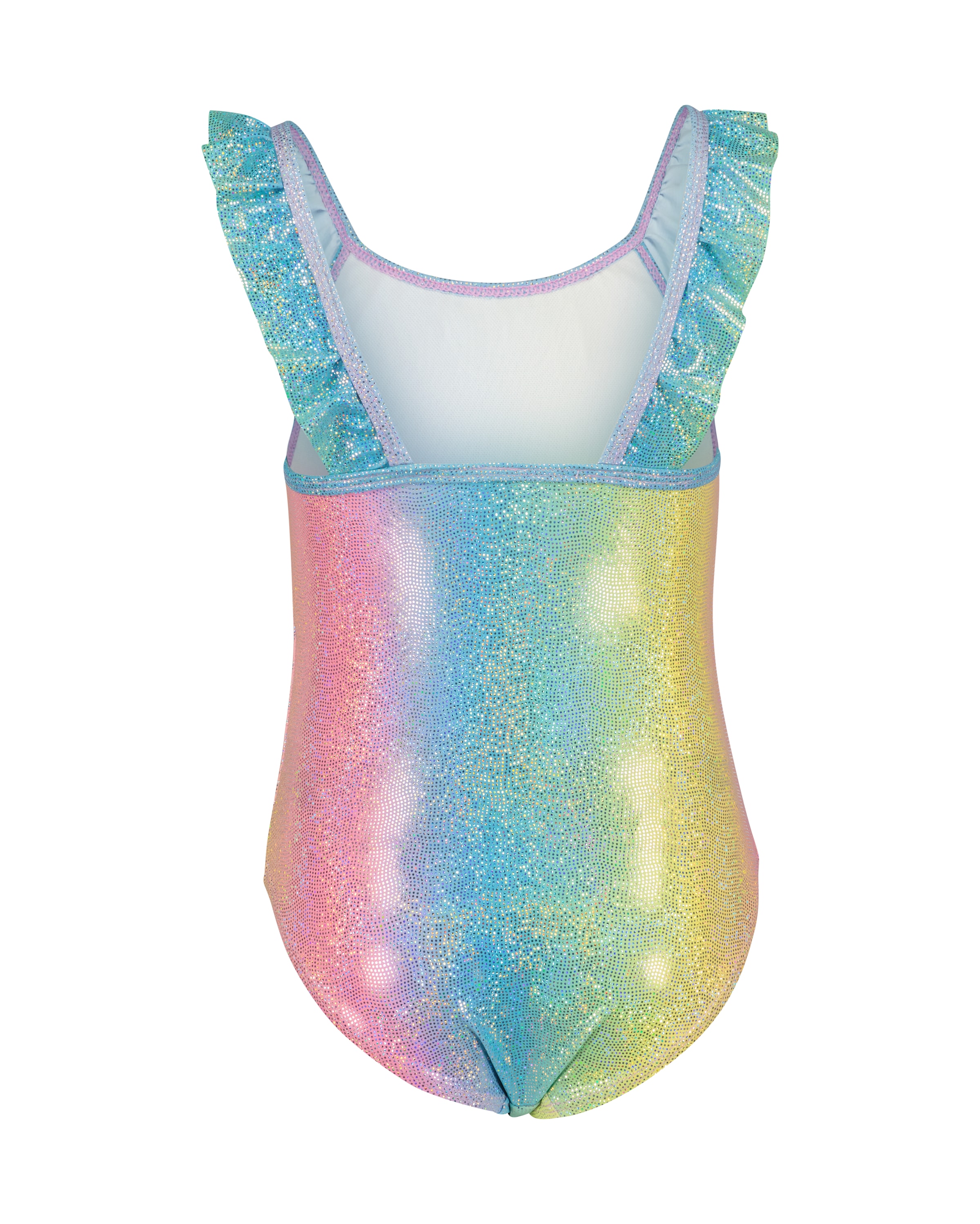 Blue Seven Badeanzug, im Glitzer-Look und mit toller Rüsche am Ausschnitt