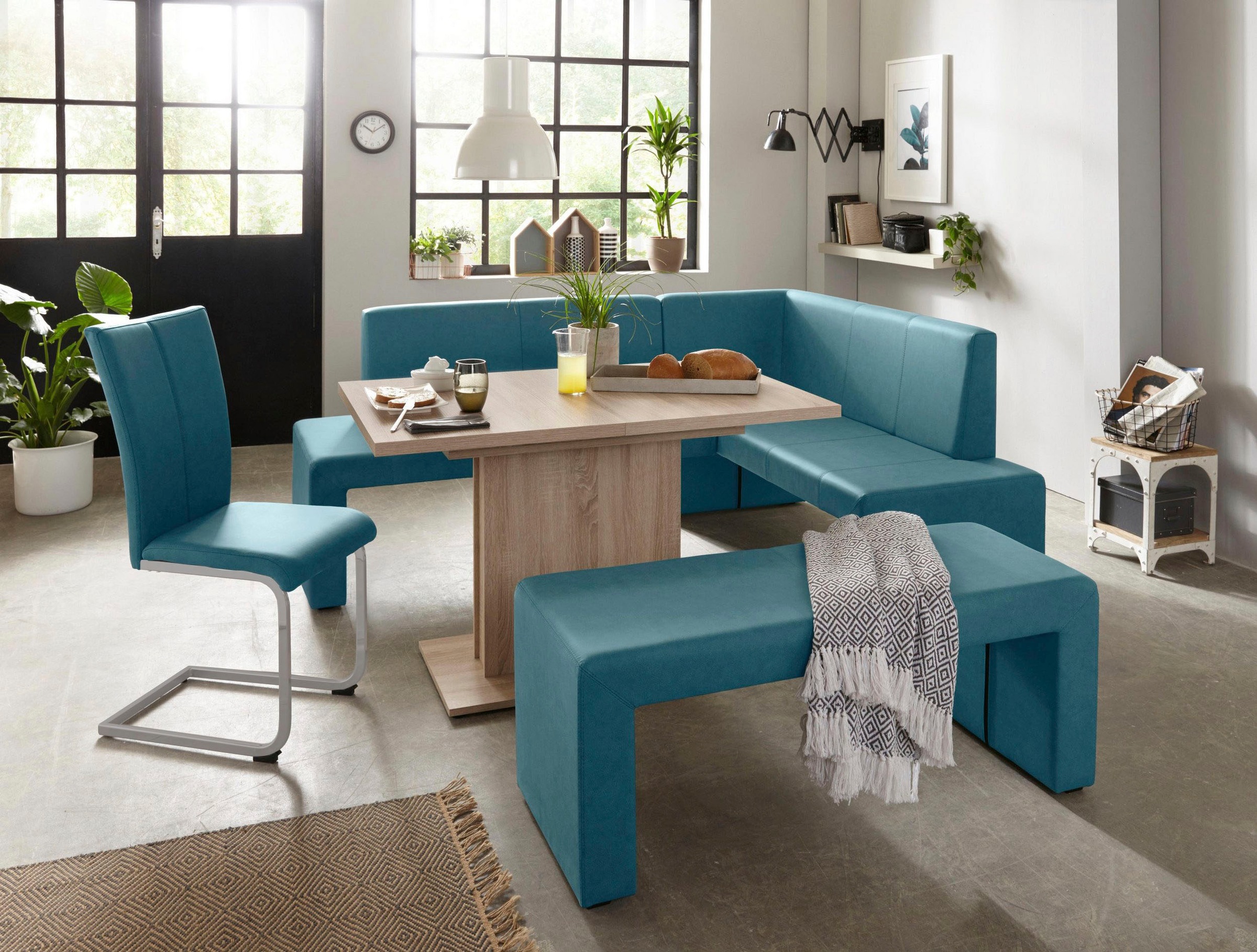 Home affaire Freischwinger »Alex«, (Set), 2 St., Kunstleder LOOK, Stuhl belastbar bis 120 Kg, Gestell im Chrom-Look
