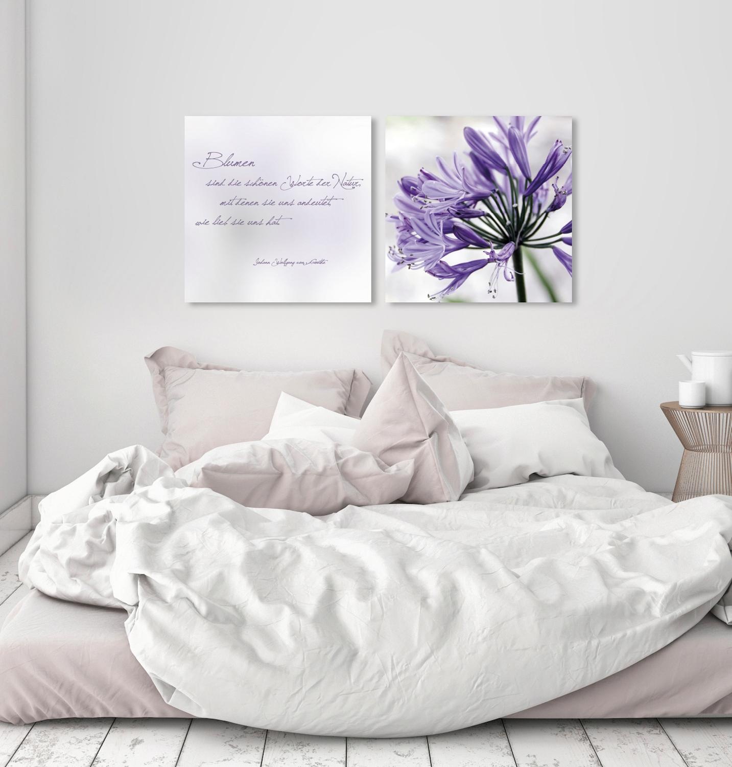 queence Leinwandbild »Worte der Natur«, Blätter-Blätterbilder-Kunst-Modern- günstig online kaufen