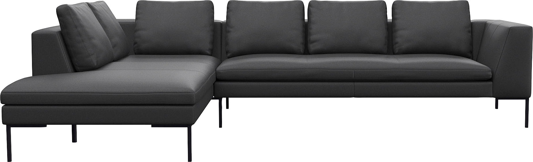 FLEXLUX Ecksofa »Loano, superbequemer Sitzkomfort durch Kaltschaum im Sitz, günstig online kaufen