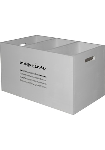 Myflair Möbel & Accessoires Aufbewahrungsbox »Magari, weiß«, Zeitschriftenhalter,... kaufen
