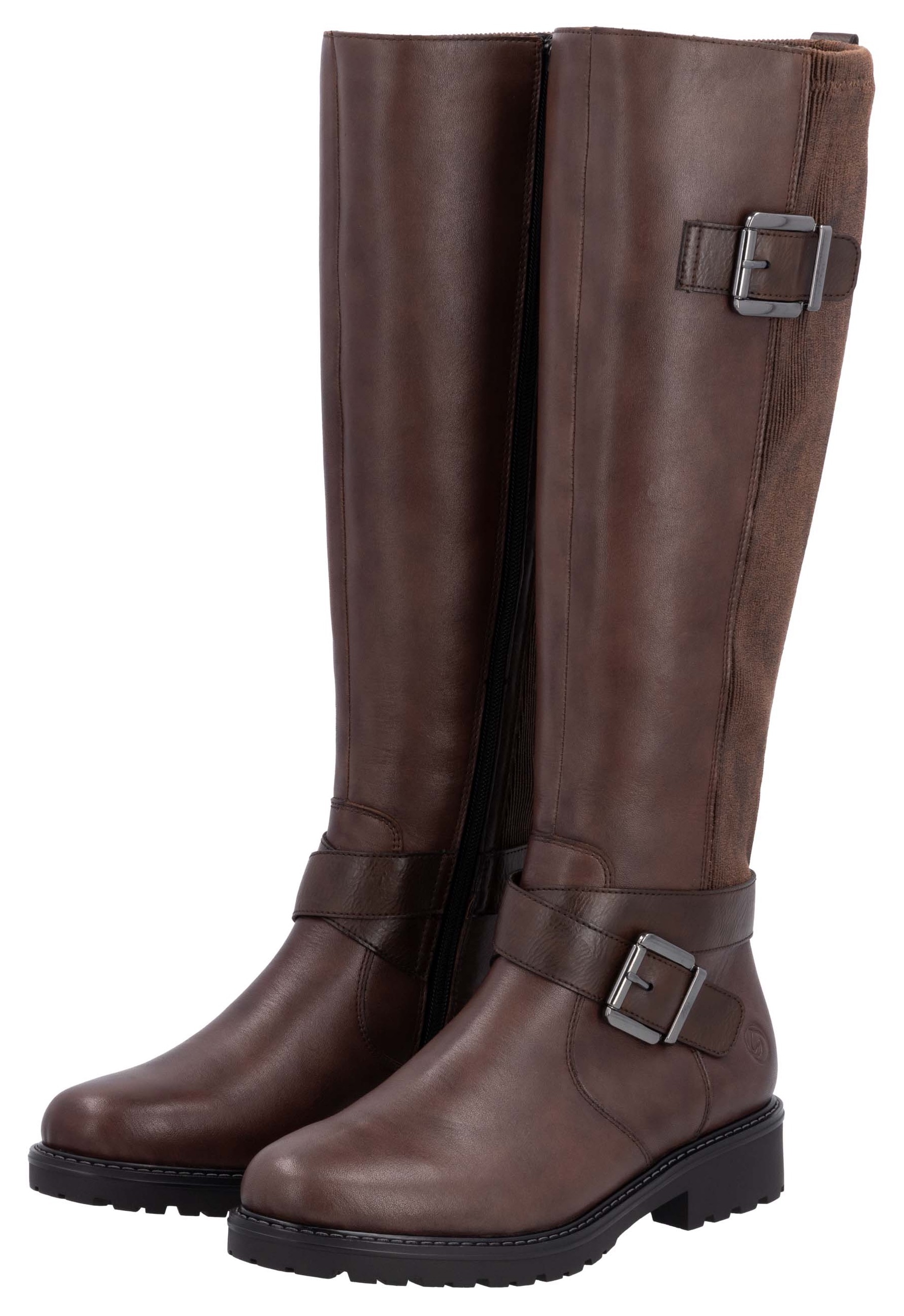 Stiefel »Liz Hurley-Collection«, Blockabsatz, Herbstmode, Langschaftstiefel mit...