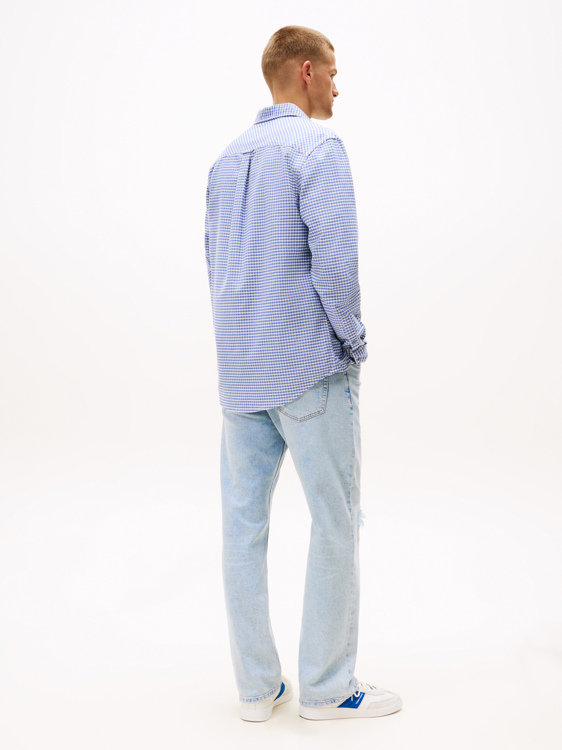 Tommy Jeans Langarmhemd »TJM OXFORD CHECK« regular fit, Karohemd, Button-down-Kragen