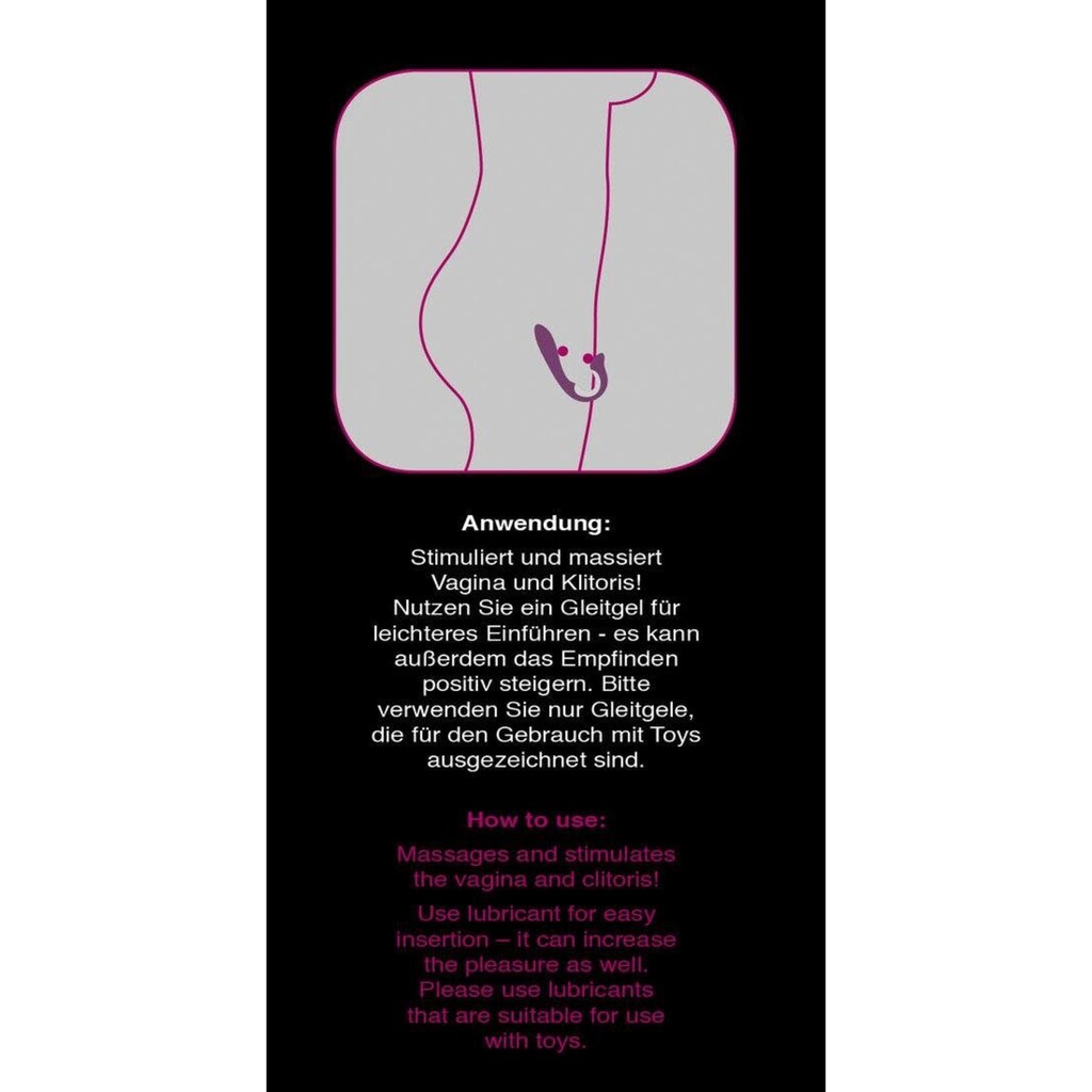 Javida G-Punkt-Vibrator »Javida Vibe mit Klitorisstimulator«