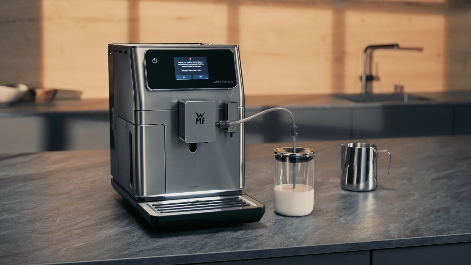 WMF Kaffeevollautomat »Perfection 640 CP812D10«, besonders leise, hochwertiges Gehäuse, LED-Ambient-Light