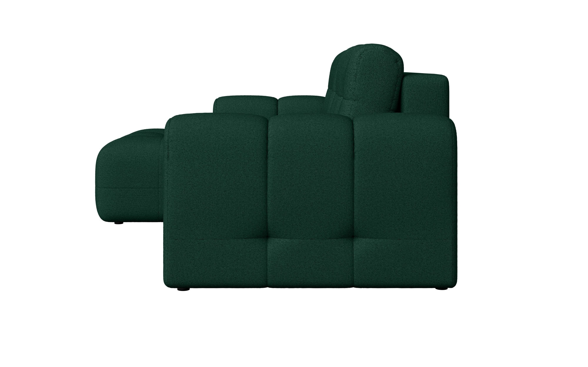 INOSIGN Ecksofa »Manilla, wahlweise mit Bettfunktion, B/T/H 265/170/91 cm«, L-Form mit Recamiere rechts/links bestellbar, Wellenunterfederung