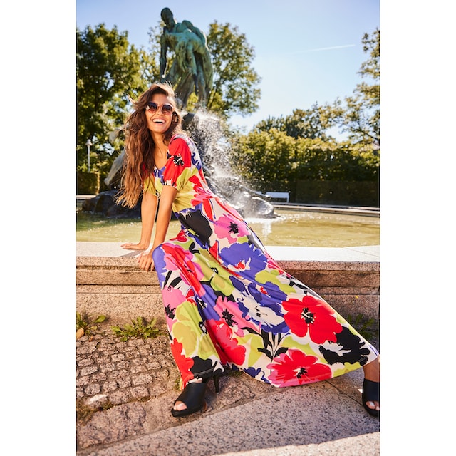 Aniston SELECTED Sommerkleid, mit plakativem Druck in Knallfarbe - NEUE  KOLLEKTION bestellen