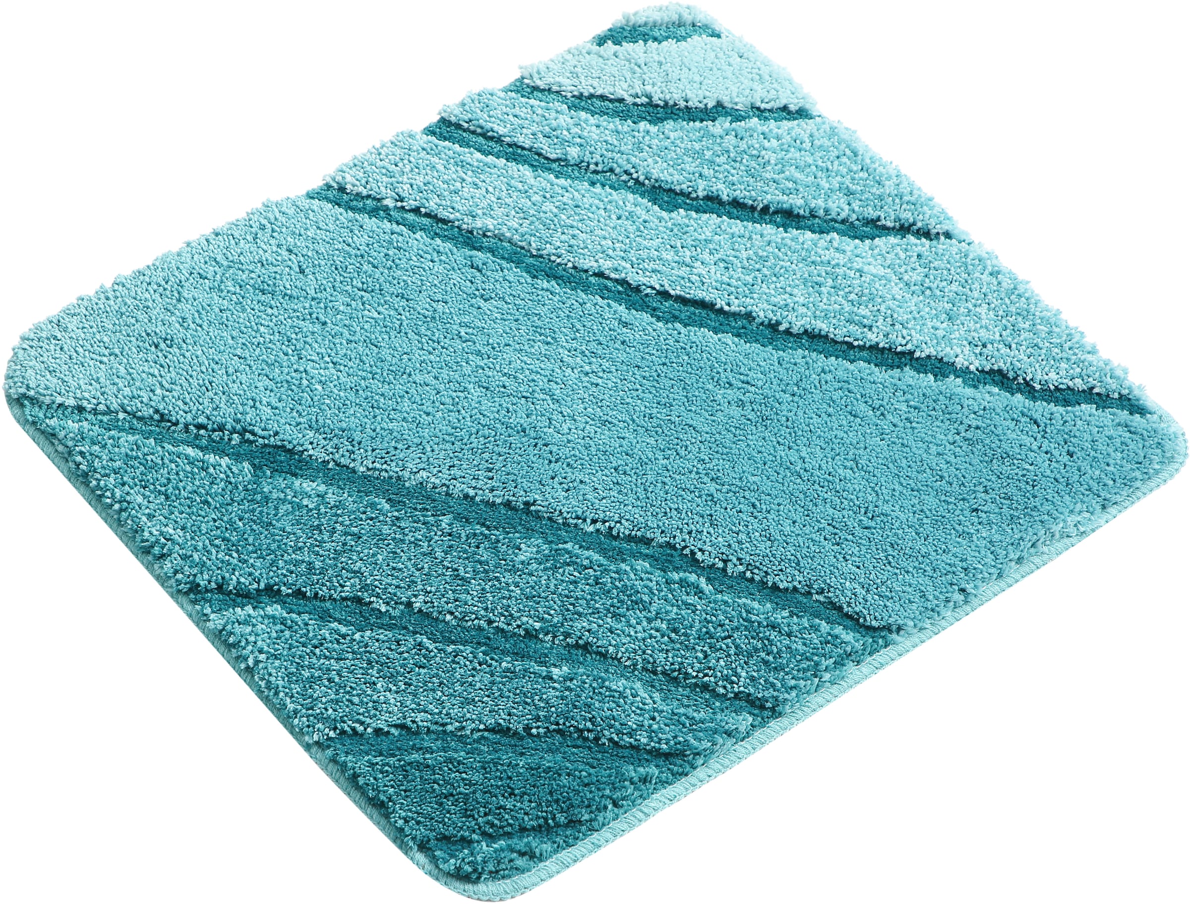my home Badematte »Josie, Badvorleger, Badezimmer Teppich«, rutschhemmend beschichtet, fußbodenheizungsgeeignet-schnell trocknend-strapazierfähig, Badteppich, Badematten, rechteckig, rund & als 3-tlg. Set erhältlich