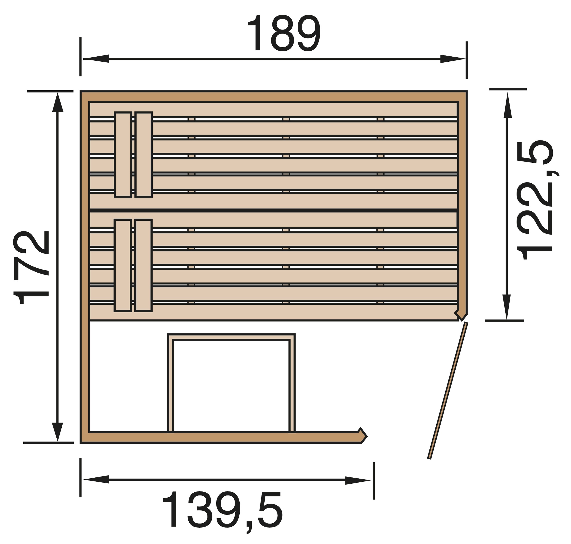 weka Sauna »Valida« ohne Ofen