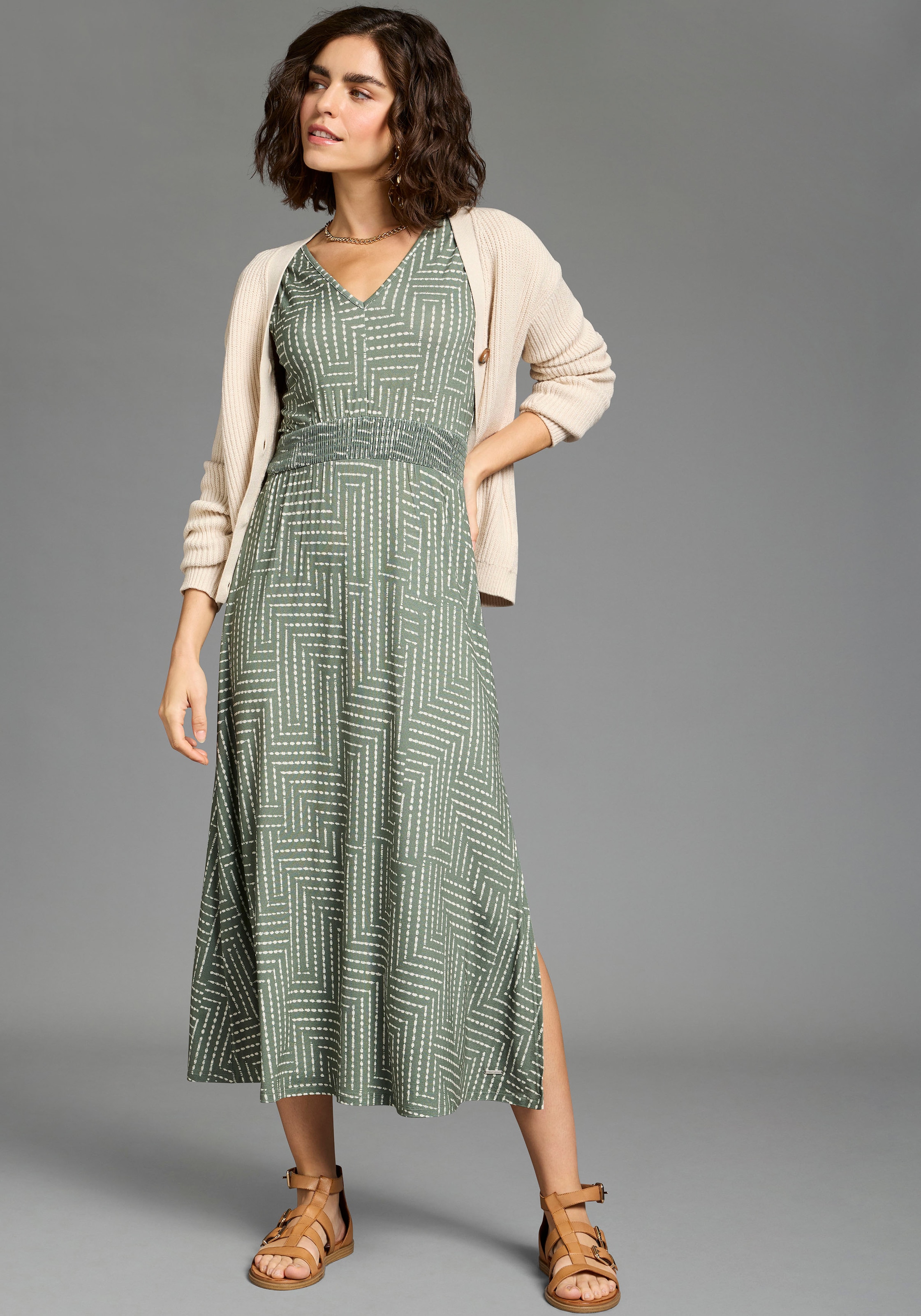 Laura Scott Strickjacke Grobstrick - in modischer Kurzform