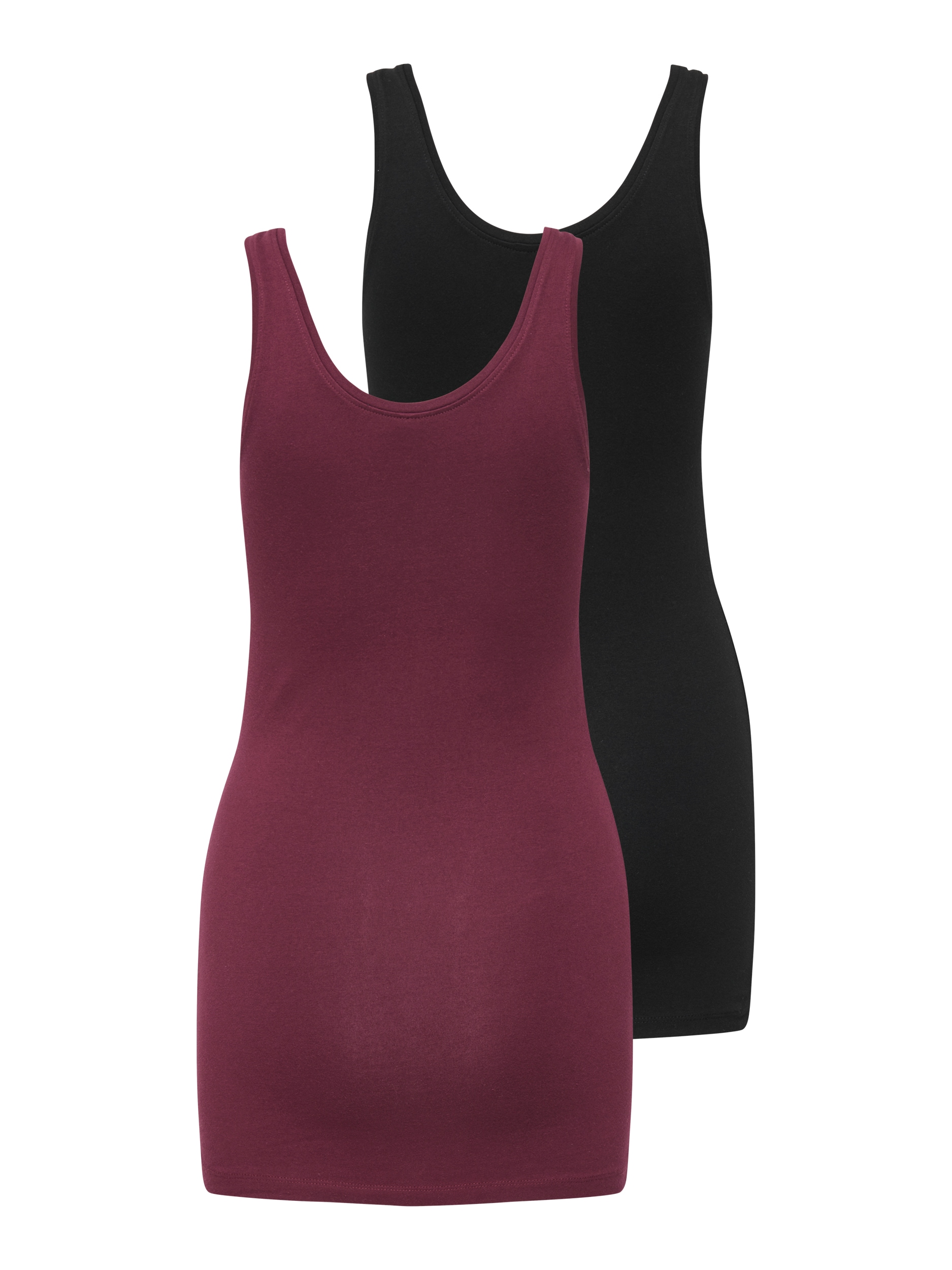 ONLY Tanktop »ONLLIVE LOVE NEW LONG TT 2PACK NOOS«, (Packung, 2 tlg., 2er-Pack)