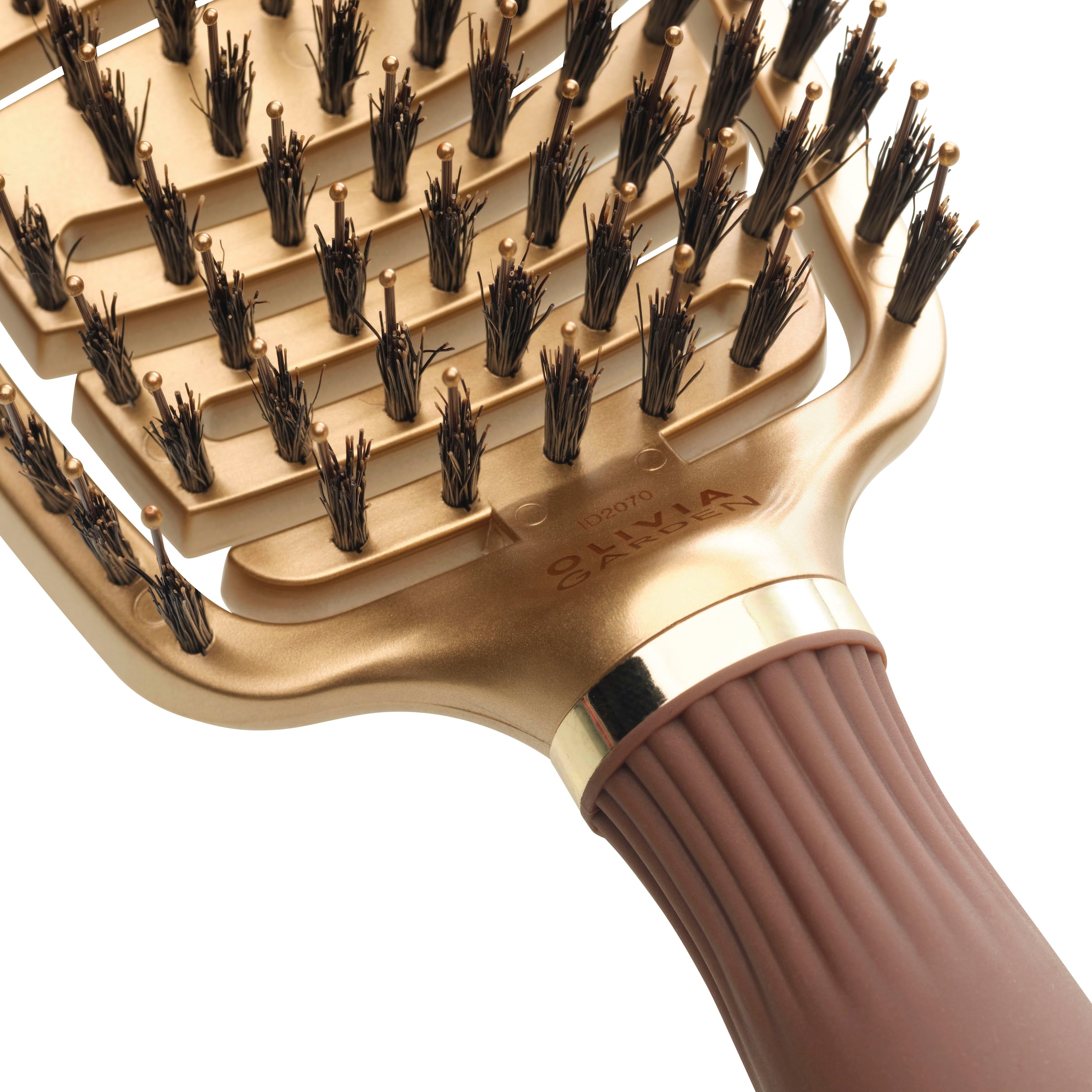 OLIVIA GARDEN Haarbürste »EXPERT CARE FLEX Boar&Nylon Bristles Gold&Brown«