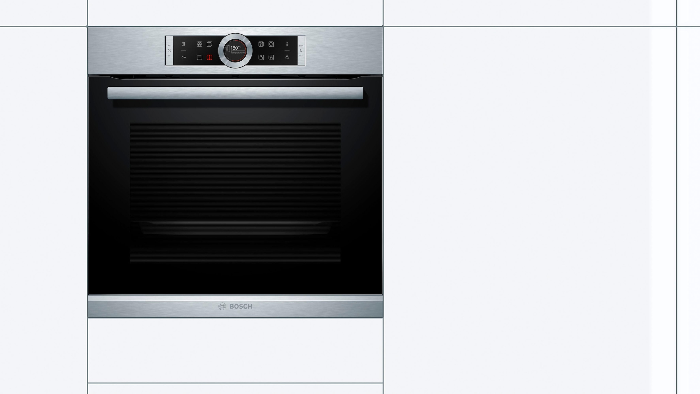 10. Bild von BOSCH Einbaubackofen »HBG635B«, Serie 8, mit Teleskopauszug nachrüstbar, ecoClean Direct, 4D-Heißluft-Eco-Ober-/Unterhitze Eco-Umluft-Infra-Grill-Großflächen-/Kleinflächengrill-Pizzastufe-Sanftgaren-Vorwärmen-Warmhalten-Auftaustufe, mit Pizzastufe