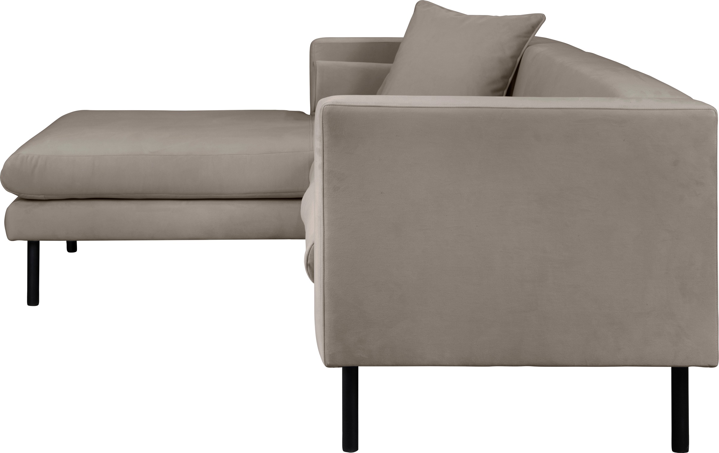 Home affaire Ecksofa »Lillibeth L-Form Designsofa, Maße B/T/H: 240/173/83 cm«, Zierkissen als Wendekissen, in Samtoptik oder Cord