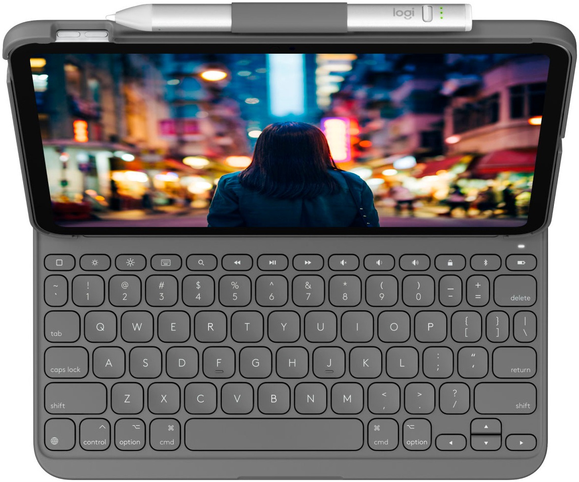 Logitech iPad-Tastatur »Slim Folio für iPad (10. Generation)«, (Lautstärkeregler)