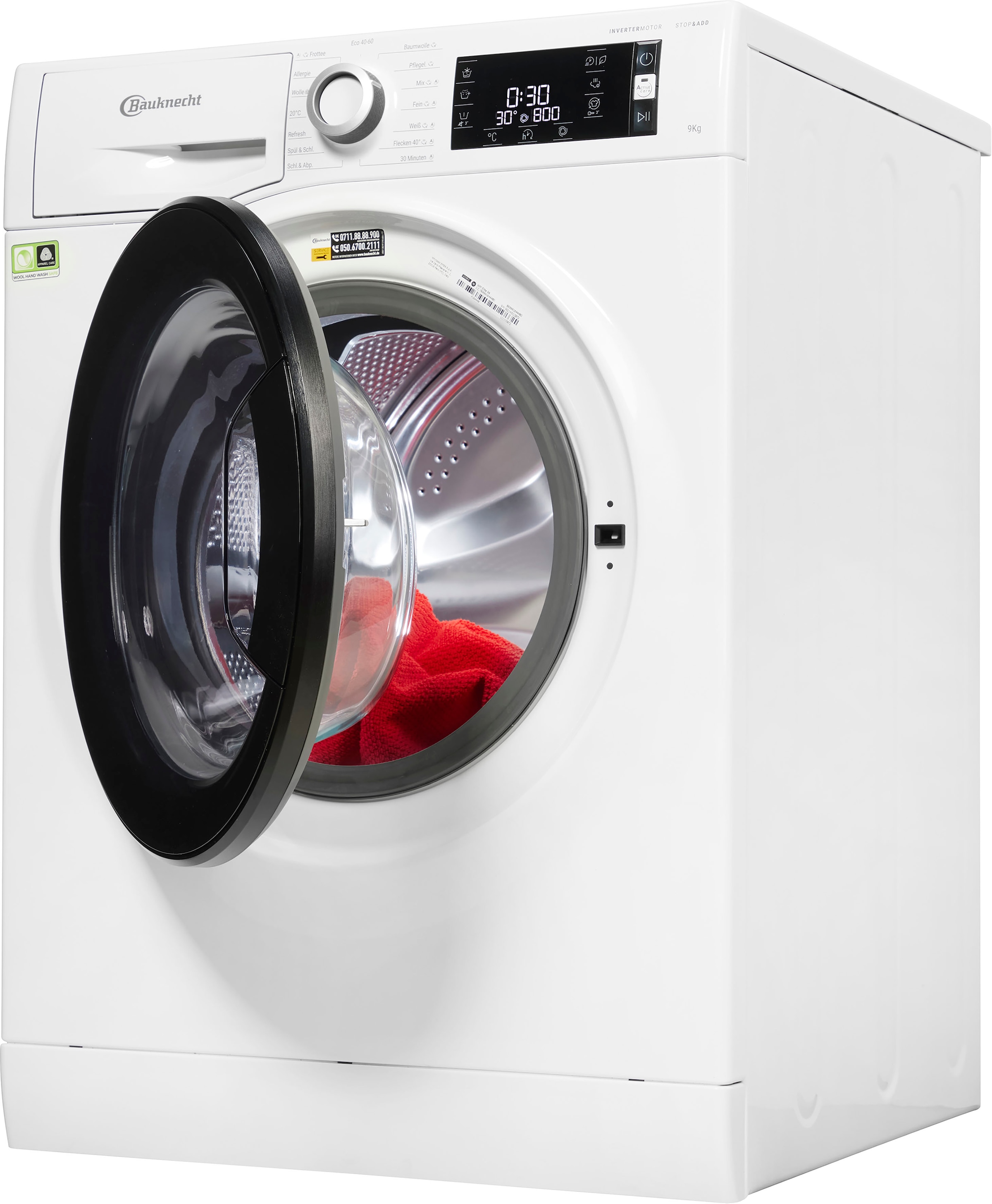BAUKNECHT Waschmaschine »WM Elite 9A«, WM Elite 9A, 9 kg, 1400 U/min auf  Rechnung kaufen