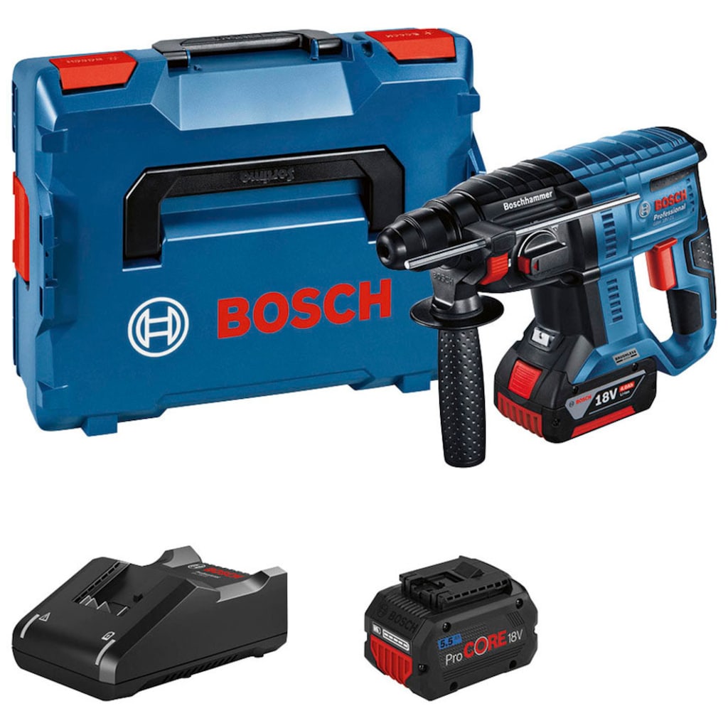 Bosch Professional Akku-Bohrhammer »GBH 18V-21«, (Set)
