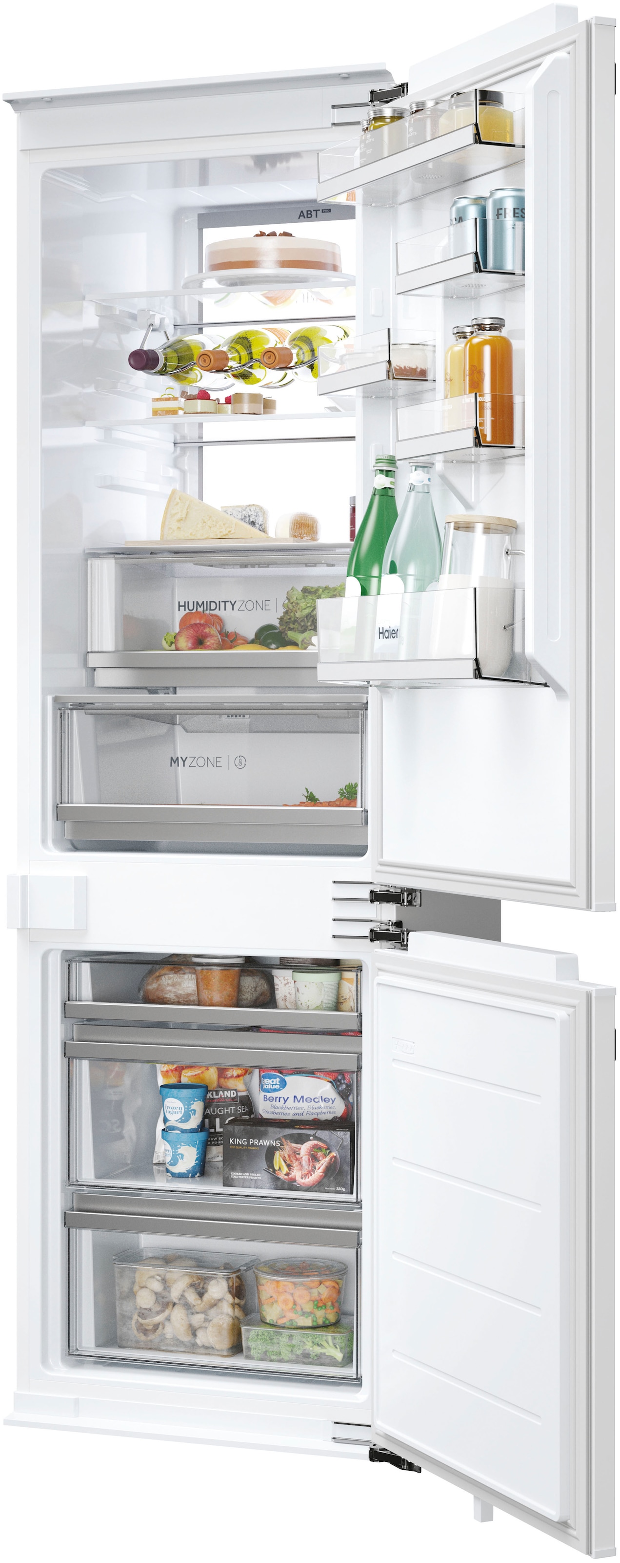 Haier Einbaukühlschrank Titanium Series 6 »HBW7518CF«, MyZone und Humidity Zone für längere Haltbarkeit von Obst und Gemüse