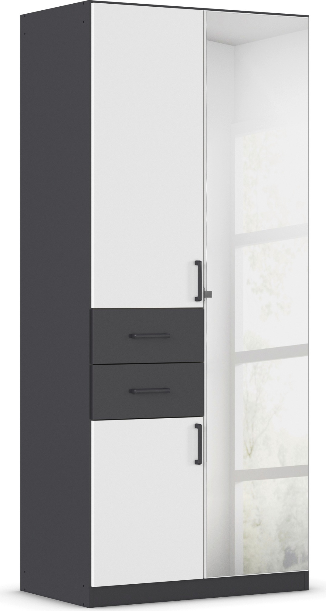 rauch Drehtürenschrank "Maika" mit Spiegel, 2 Schubladen, in verschiedenen günstig online kaufen