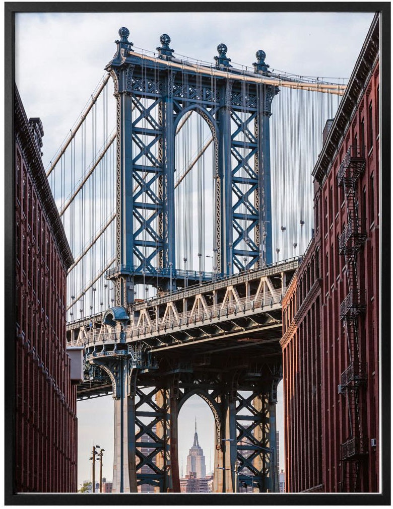 Wall-Art Poster »Brooklyn Bridge«, Brücken, (1 St.), Poster, Wandbild, Bild,  Wandposter auf Rechnung kaufen