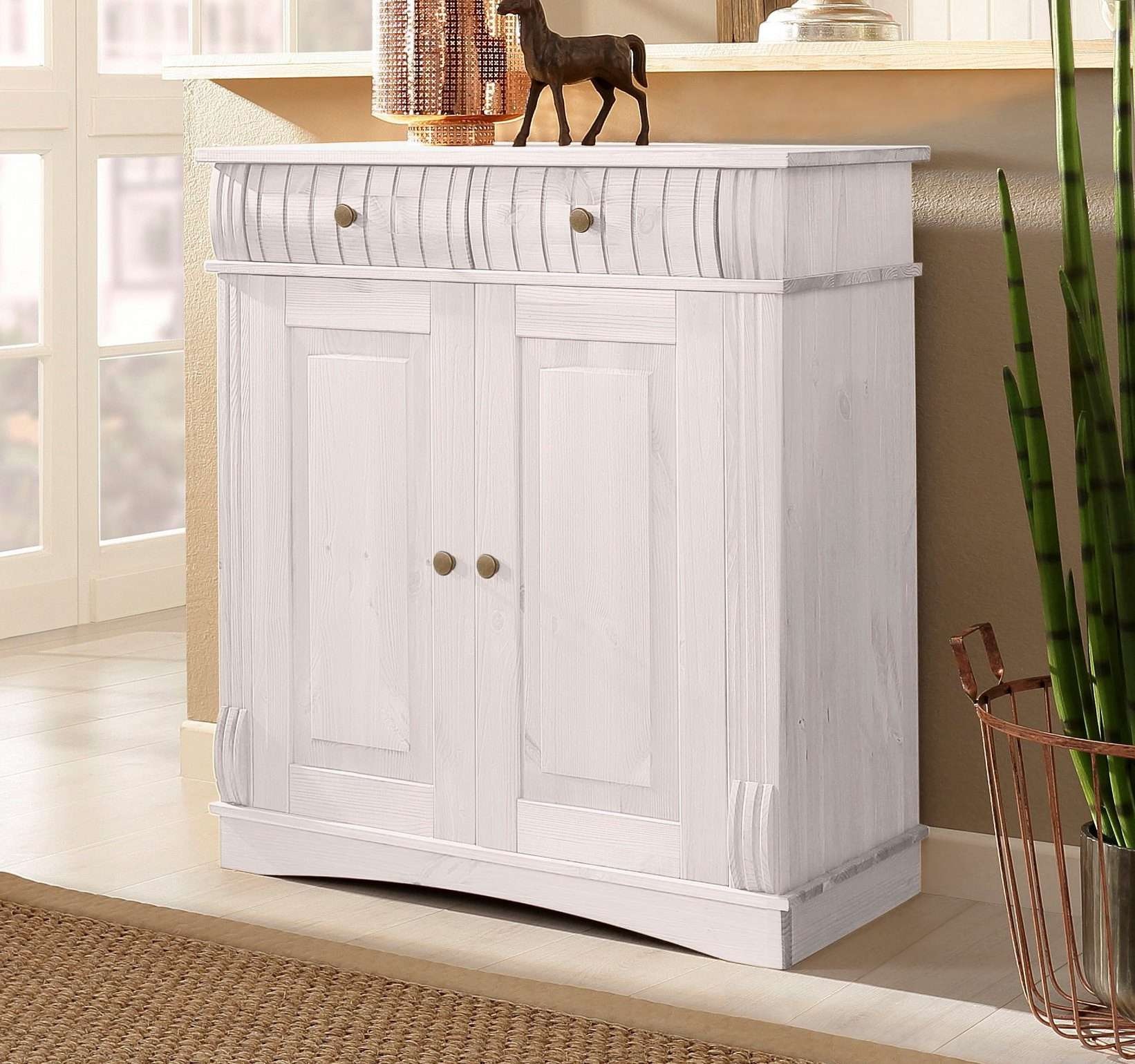 Home affaire Kommode »Teresa Sideboard nur 2 Schubkästen«, aus massiver Kie günstig online kaufen