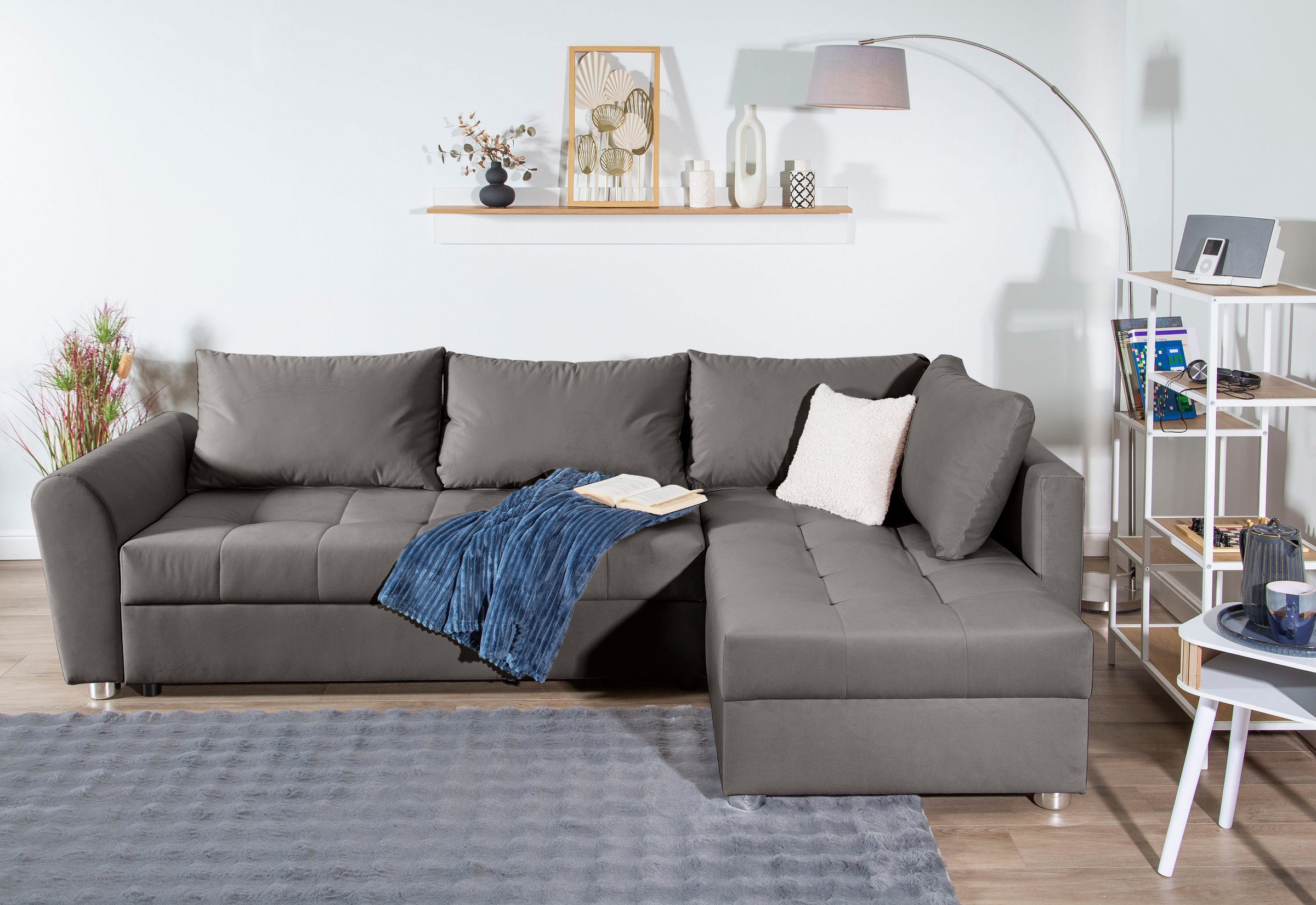 COLLECTION AB Ecksofa »JANA XL-Sofa L-Form«, inkl. Bettfunktion, Bettkasten günstig online kaufen