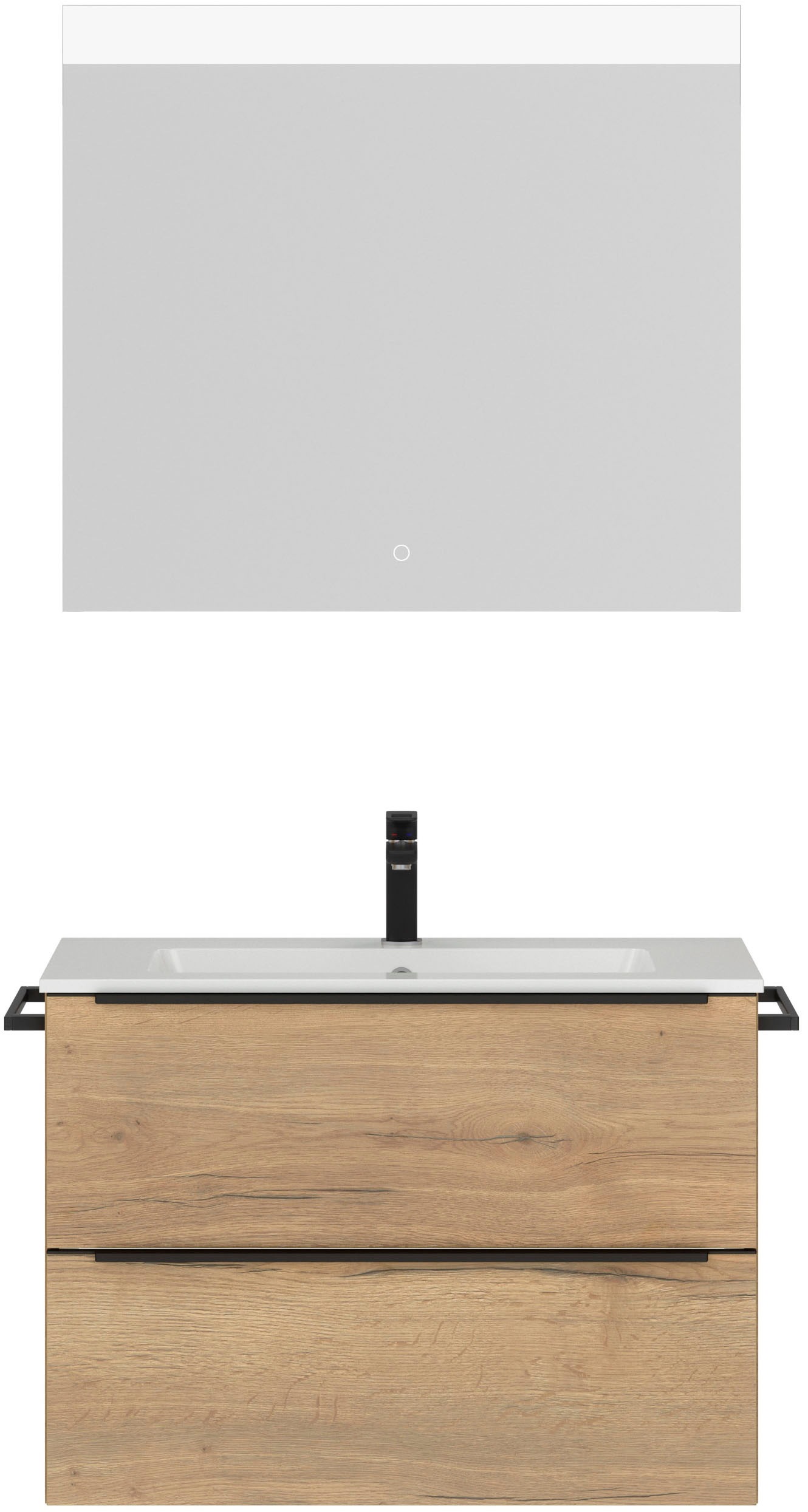 nobilia® Badmöbel-Set »Levere« vormontiert, mit Soft-Close, 2 Stk. tlg. günstig online kaufen