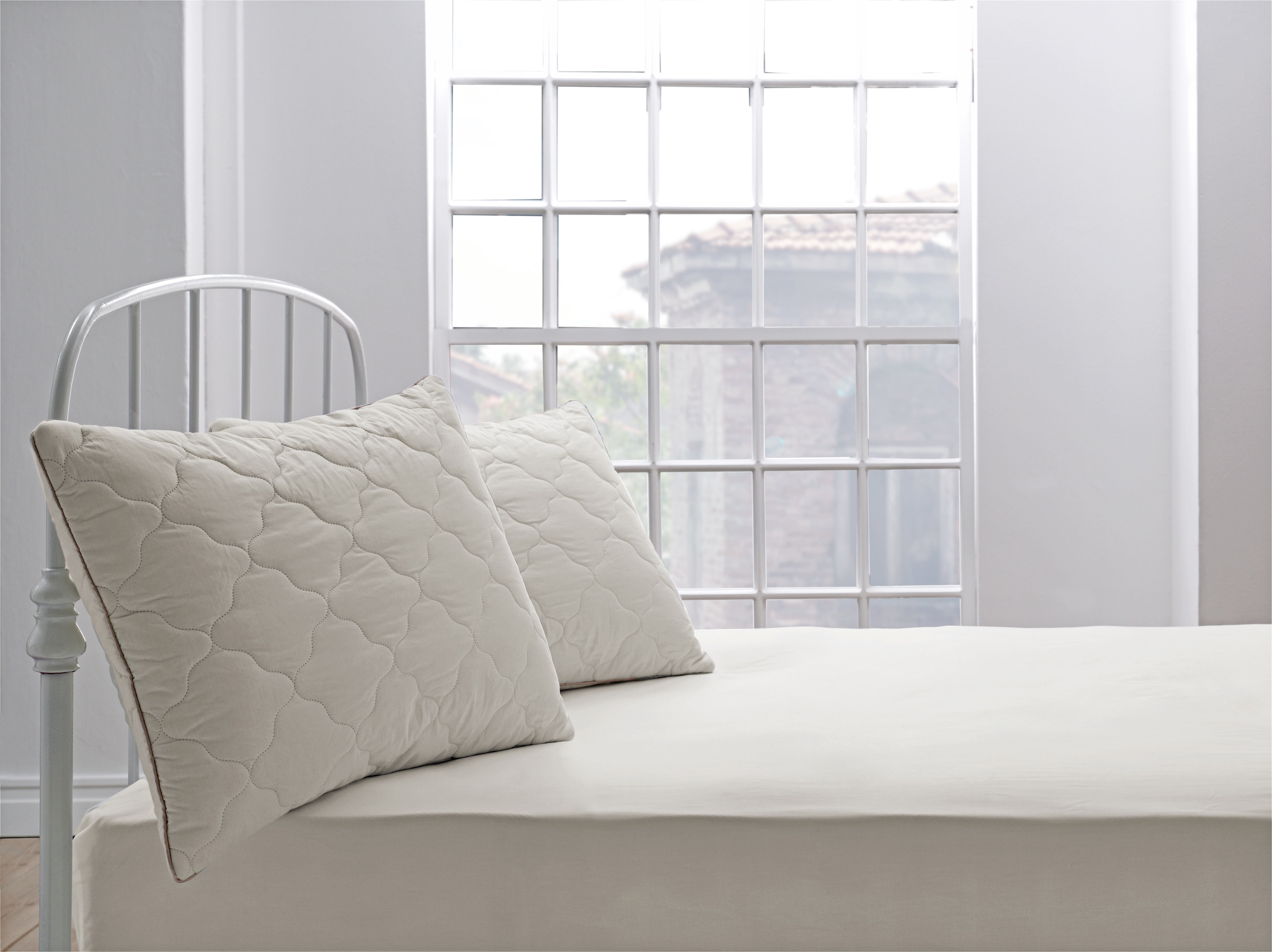 Yatas Bedding Naturhaarkissen »Superwashed Wolle, Kopfkissen 40x80, 80x80 cm«, (1 St.), allergiker geeignet (Hausstauballergiker)