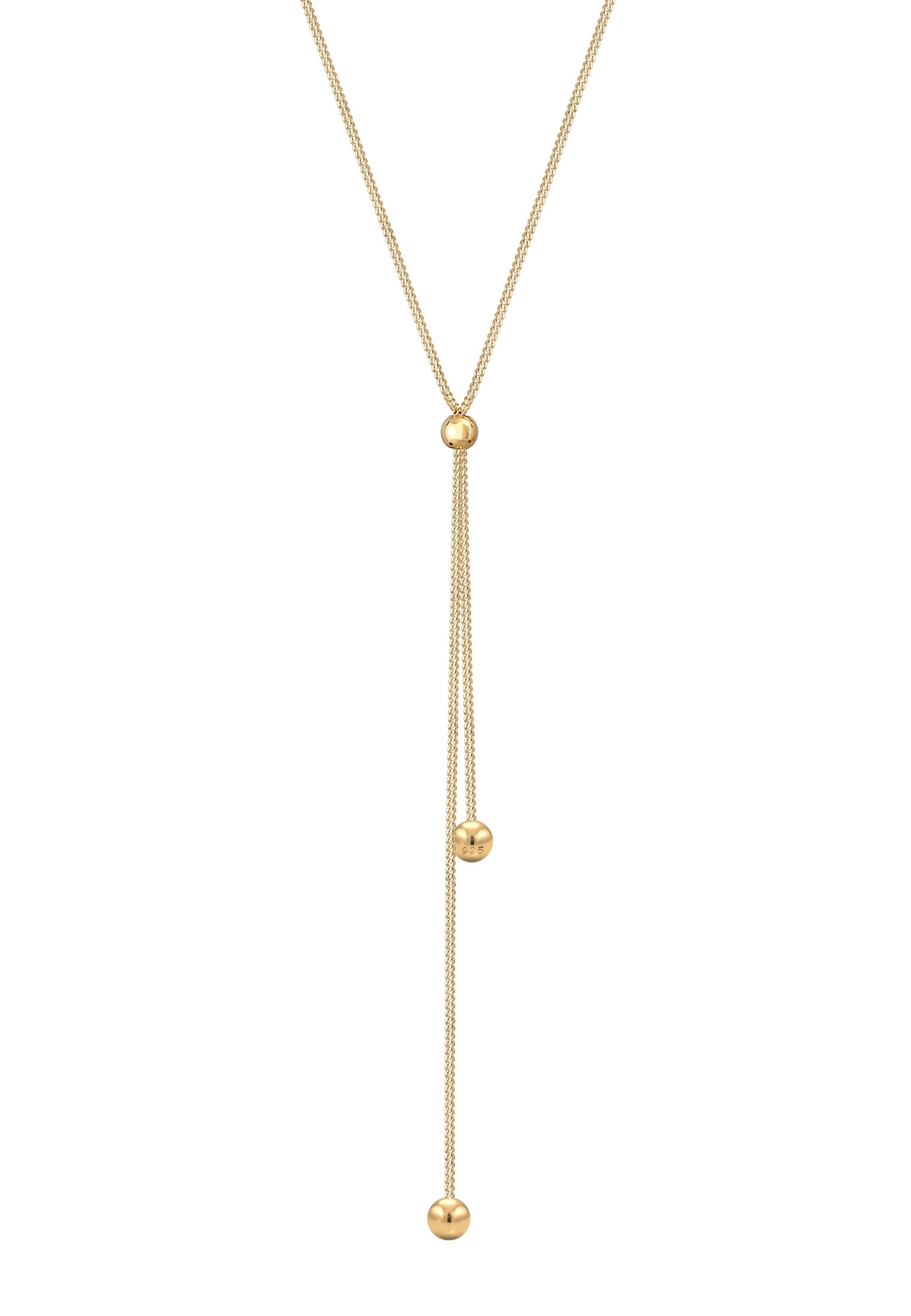 Elli Collierkettchen »Y-Kette Kugel Ball 925 Sterling Silber«