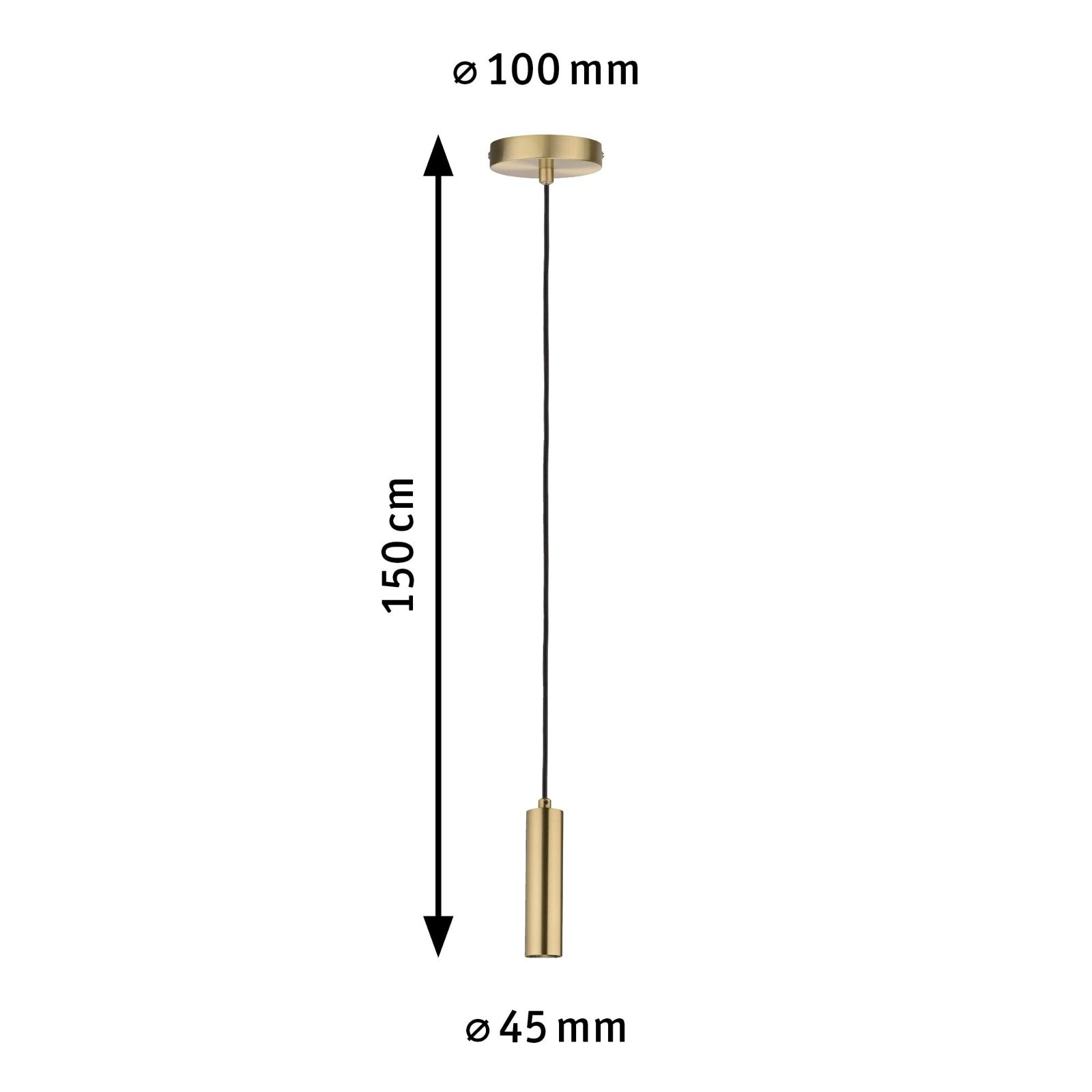 Paulmann Pendelleuchte »Neordic Kine max. 1x60W 230V Metall«, 1 flammig, Leuchtmittel E27 | ohne Leuchtmittel, E27