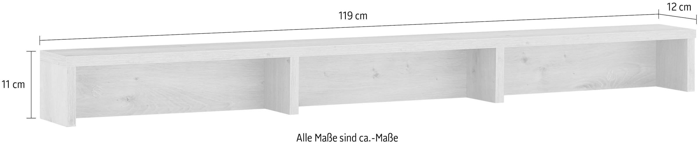 set one by Musterring Tischaufsatz »York Schlafen«, (1 St.), für Kosmetiktisch der Serie York, Wandmontage möglich, B119 x H 11 cm