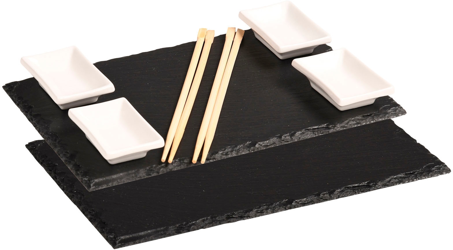 KESPER® Servierplatte »(Sushi-Set)«, (Set, 8 tlg.), mit Zubehör